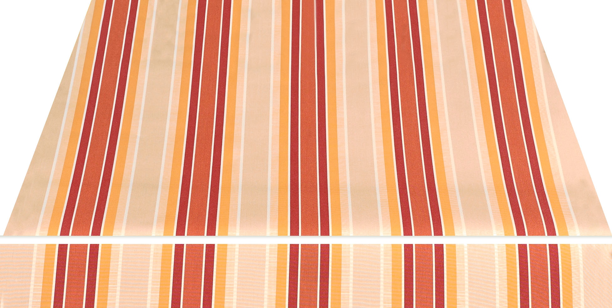 Gelenkarmmarkise SPETTMANN "STAR FIX", bunt (rot, beige, gelb), B:350cm, Polyacryl, Markisen, 350 cm Breite, 250 cm Ausfall, Volant gewellt