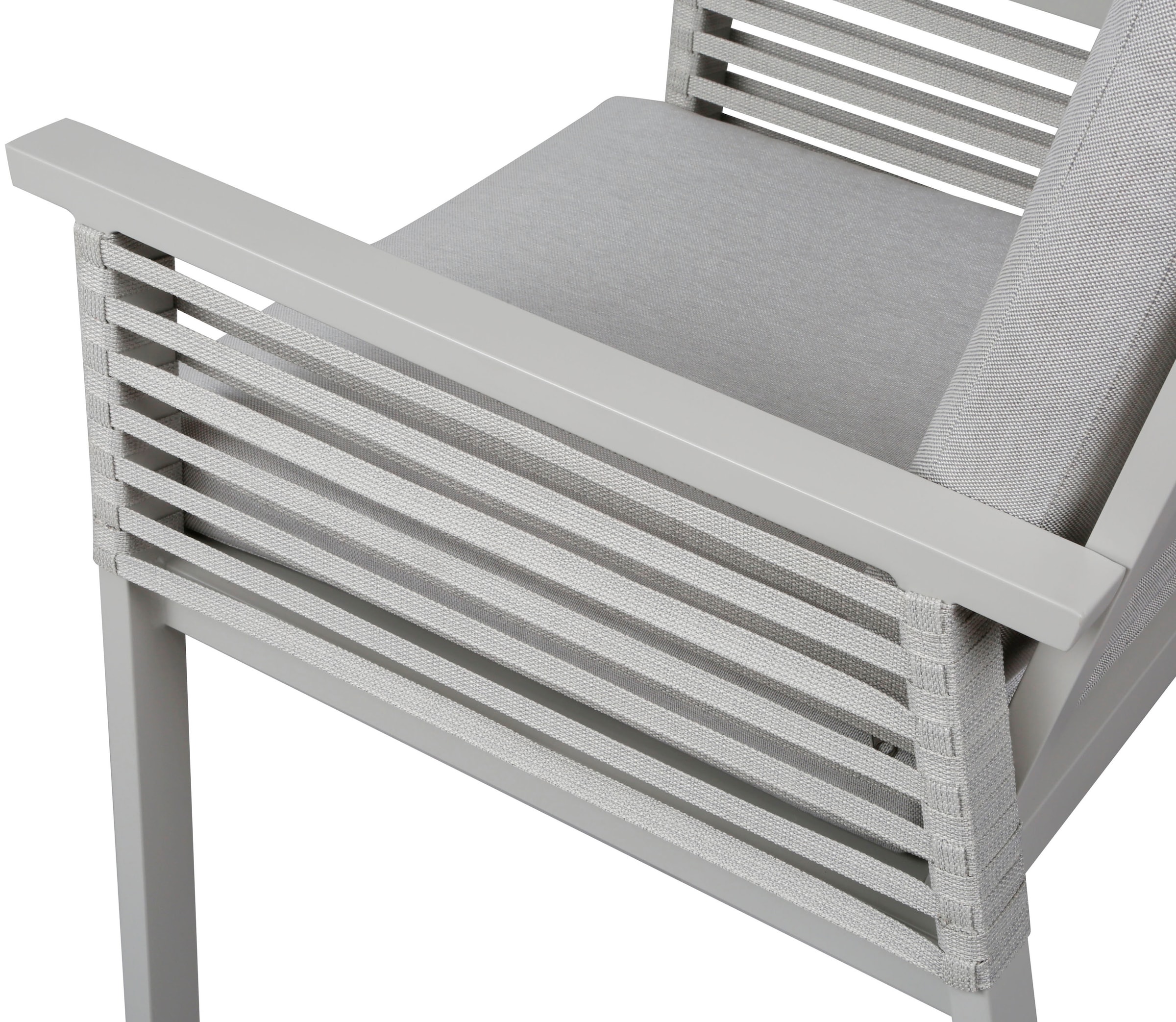 KONIFERA Garten-Essgruppe »Edessa, TOPSELLER!« Set, 6x Sessel, 6x Sitzauflagen, 6x Rückenauflagen,1x Tisch, 19 tlg. tlg. bestehend aus 6 Sesseln mit Auflagen, 1 Tisch