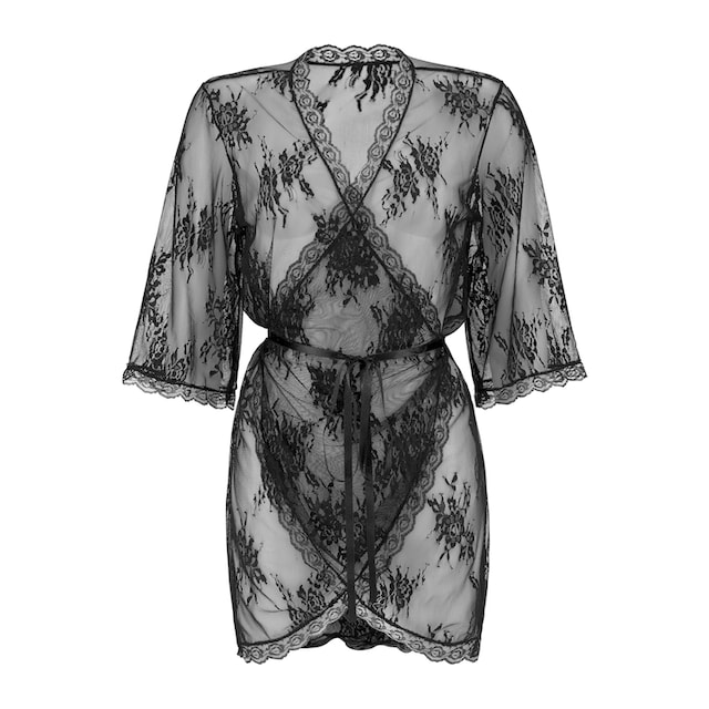 LASCANA Kimono, aus transparenter Spitze, sexy Dessous bestellen | BAUR