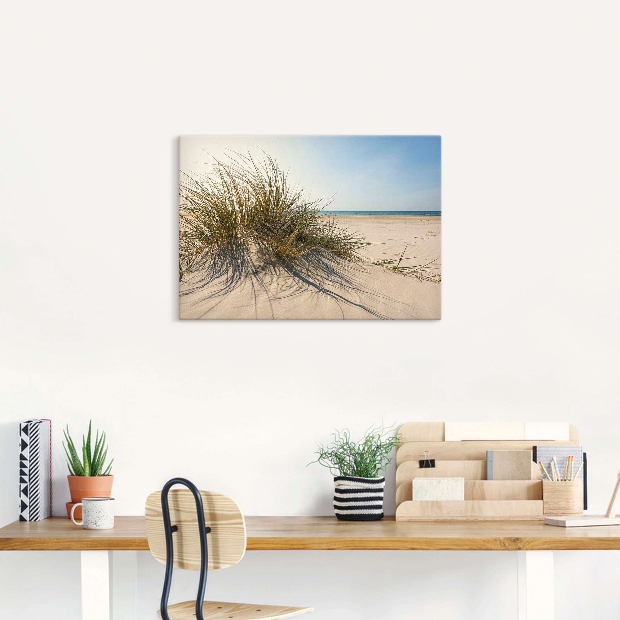 Artland Wandbild »Strandgras«, Küste, (1 St.), als Alubild, Outdoorbild, Leinwandbild, Poster, Wandaufkleber