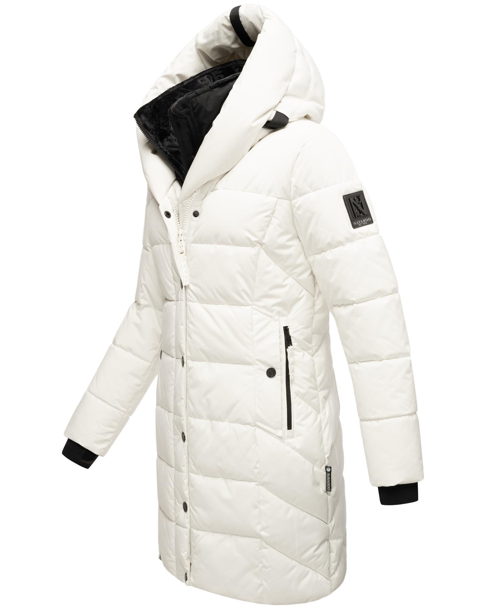 Navahoo Steppmantel »Knutschilein«, Stylischer Damenmantel mit abnehmbarem Fleece-Kragen