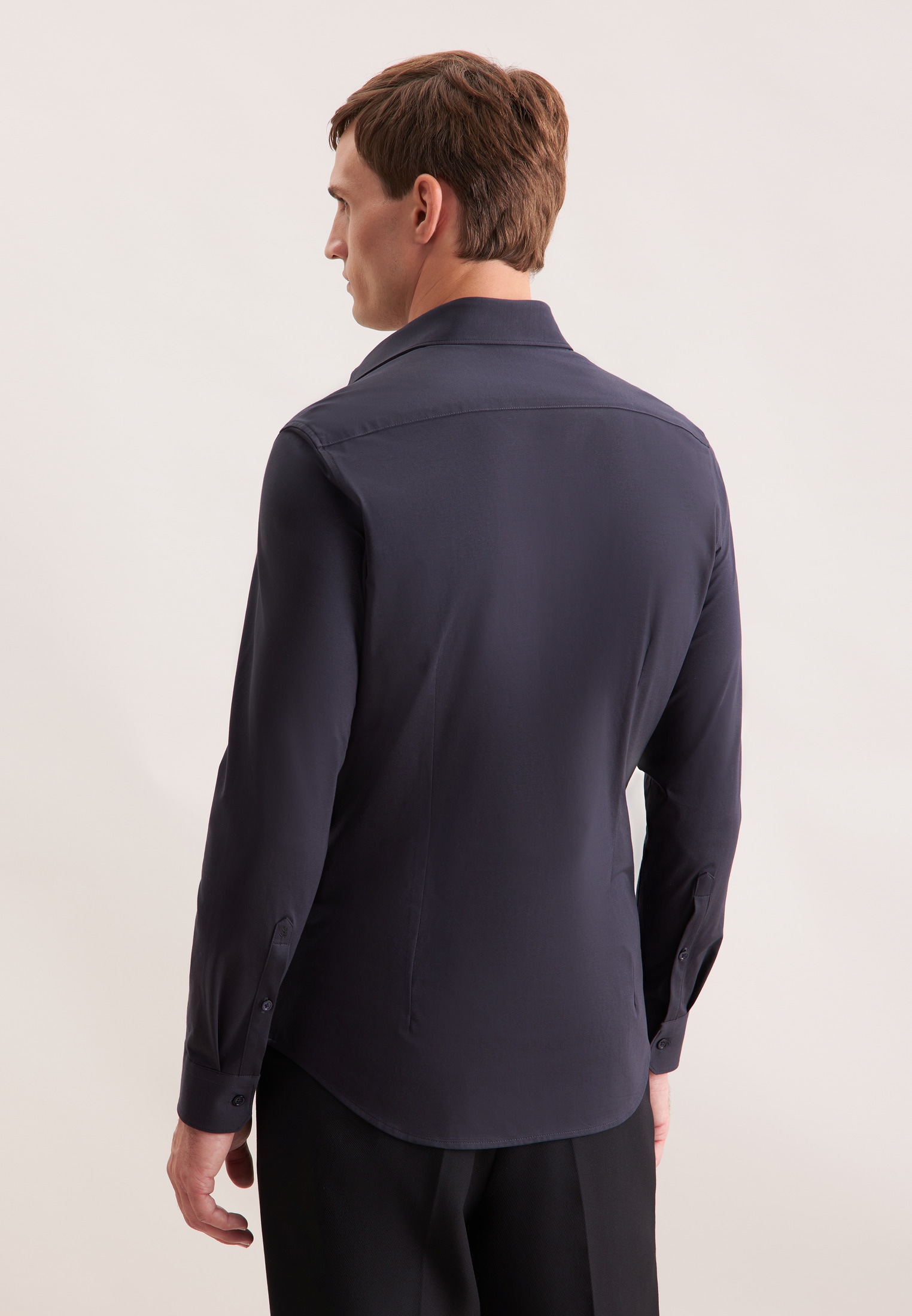 seidensticker Businesshemd »Schwarze Rose« Shaped 1/1 Kentkragen Uni