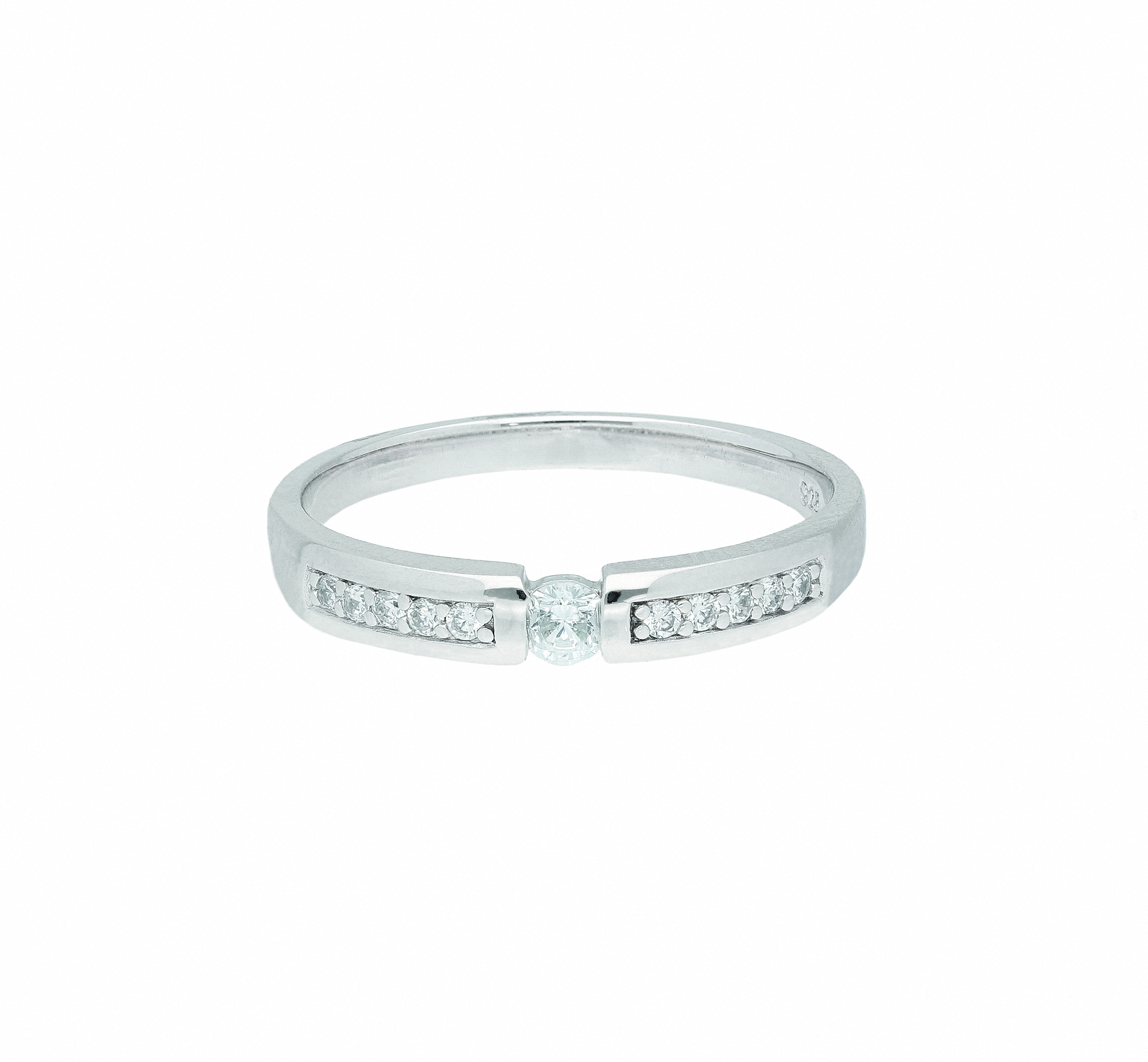 Silberring »925 Silber Ring mit Zirkonia«, mit Zirkonia Silberschmuck für Damen
