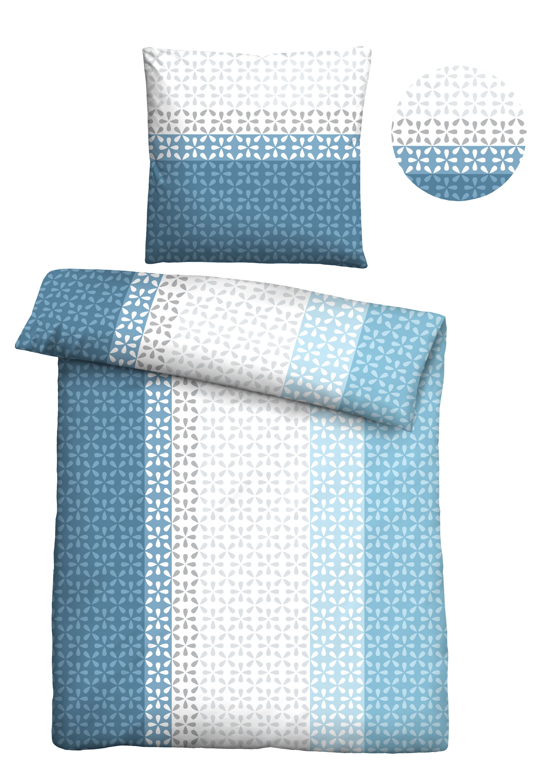 Thumbnail - Castell - Markenbettwäsche Bettwäsche "0561118" 2 Stk. feiner Glanz + weicher Griff, pflegeleicht, ganzjährig einsetzbar...