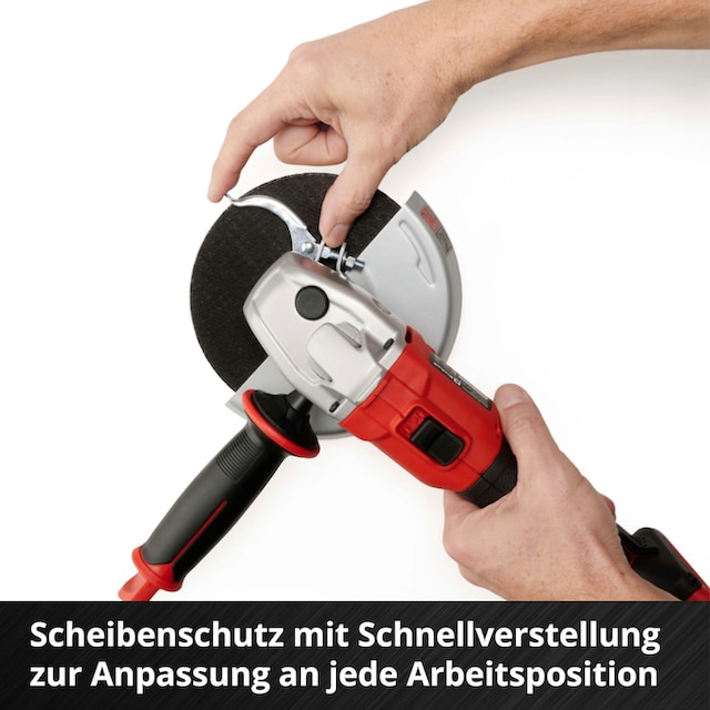 Einhell Akku-Winkelschleifer »TE-AG 18/150 Li BL - Solo«, (3 tlg.), ohne  Akku und Ladegerät kaufen | BAUR