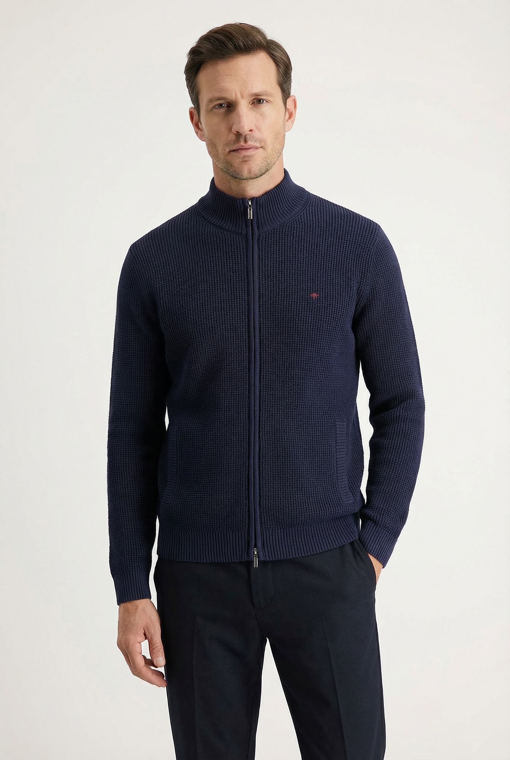 FYNCH-HATTON Strickjacke normale Passform, mit Stehkragen, für lässigen Col günstig online kaufen