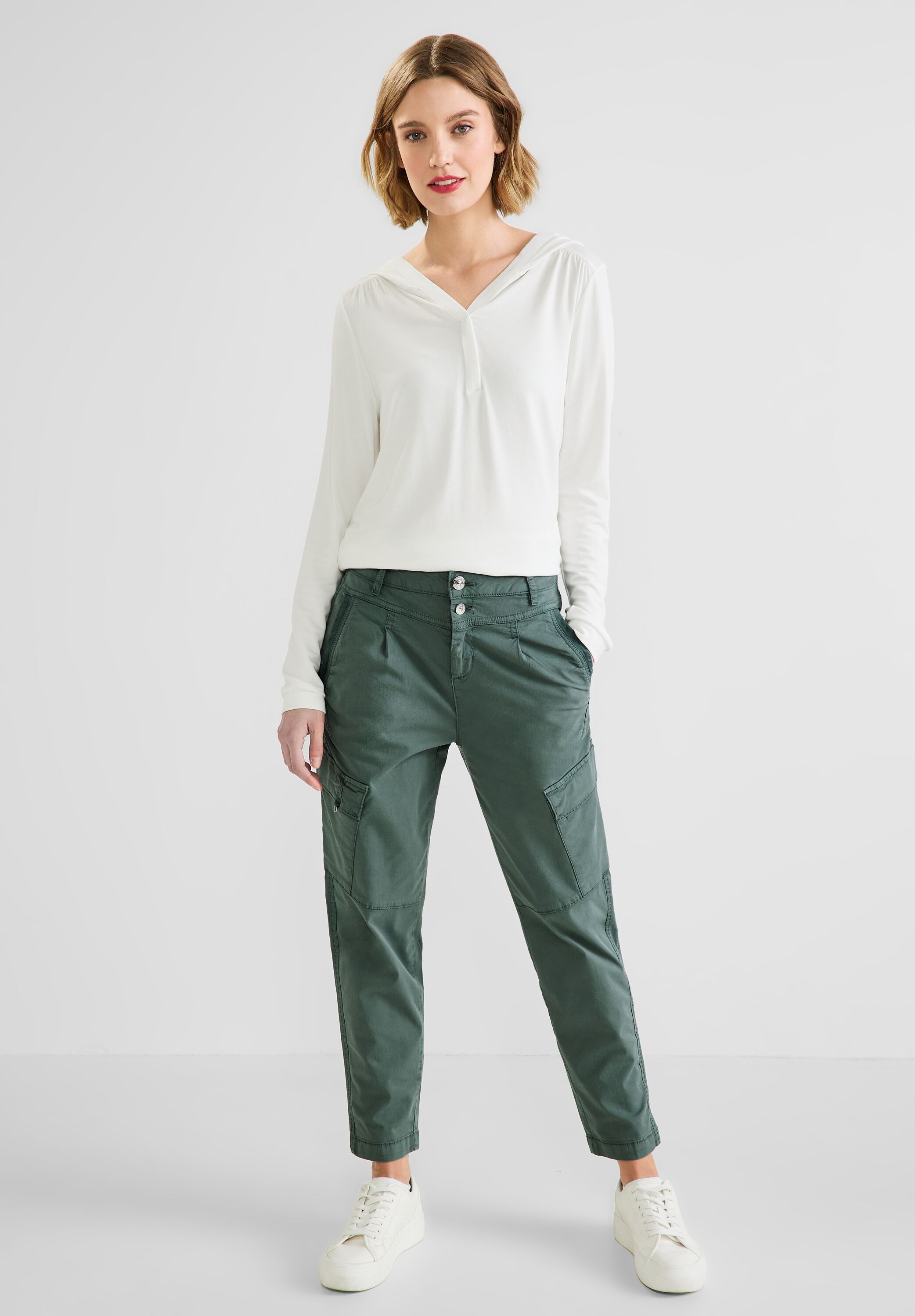 STREET ONE Cargohose, mit Cargo Taschen