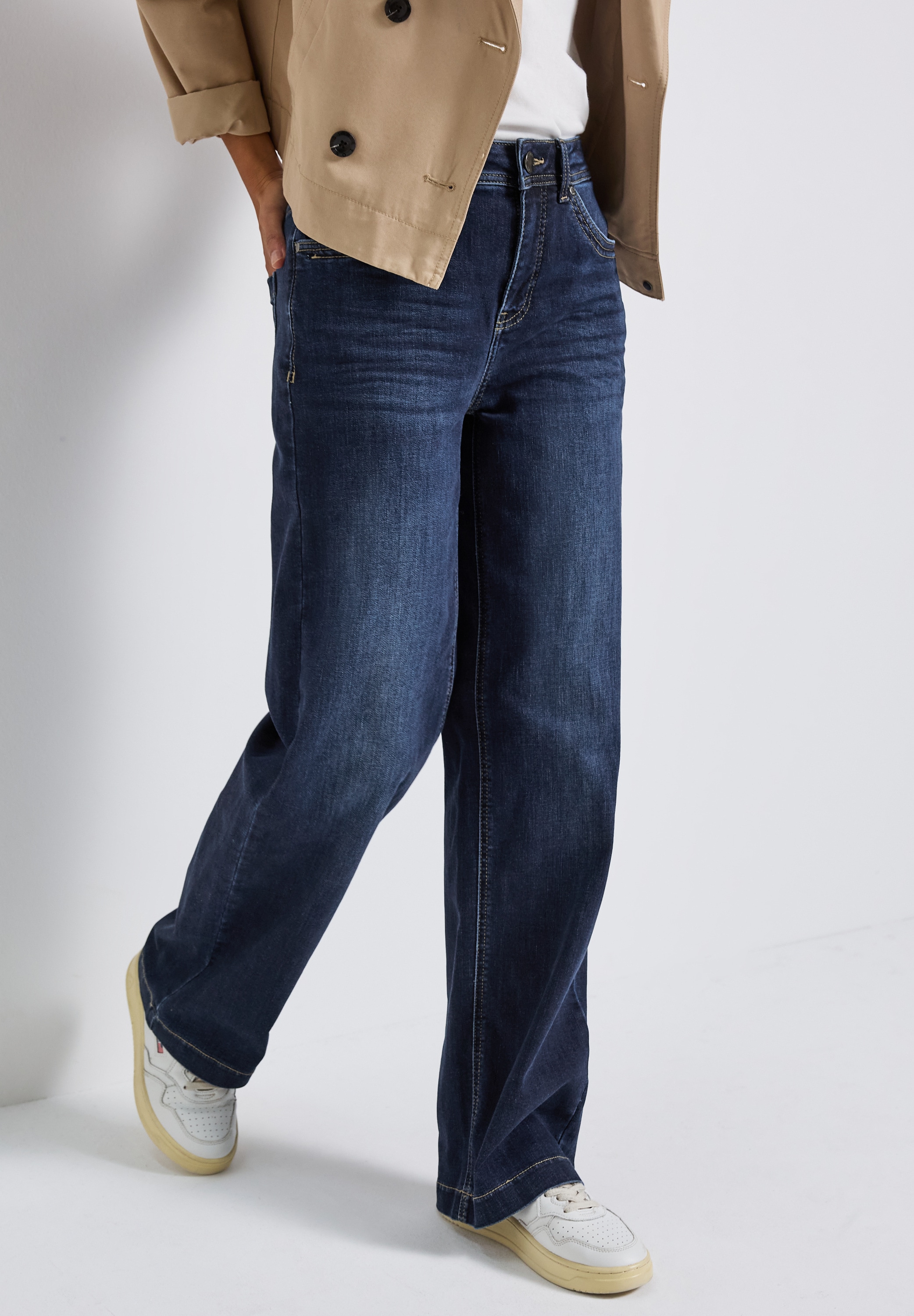 STREET ONE Weite Jeans »Style Denim Wide Leg«, im 5-Pocket-Style und mit Stretch