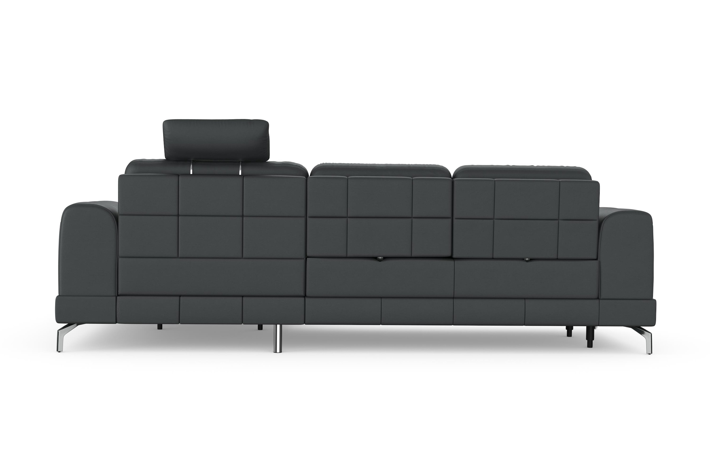 sit&more Ecksofa »Bendigo L-Form«, inklusive Sitztiefenverstellung, Bodenfreiheit 12 cm, in 2 Fußfarben