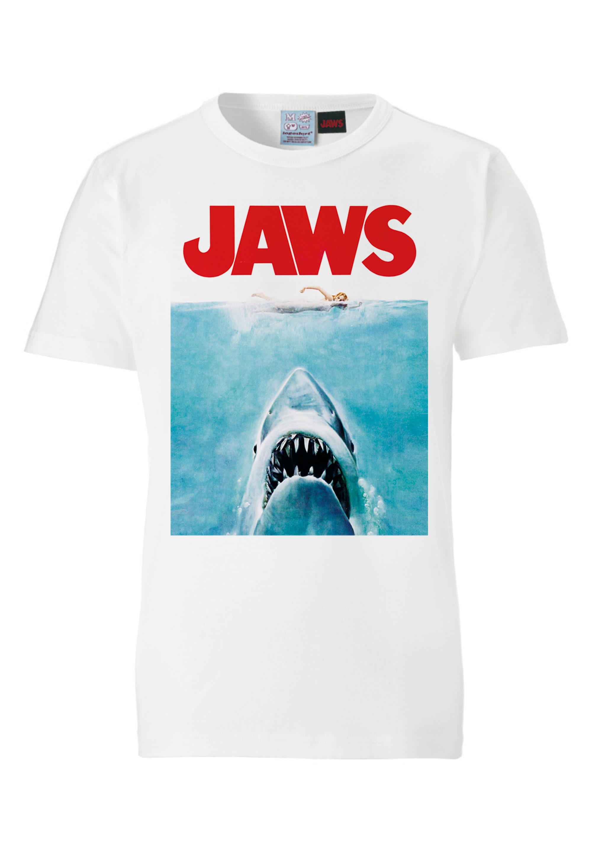 LOGOSHIRT T-Shirt »Jaws - Der weisse Hai«, mit lizenziertem Print