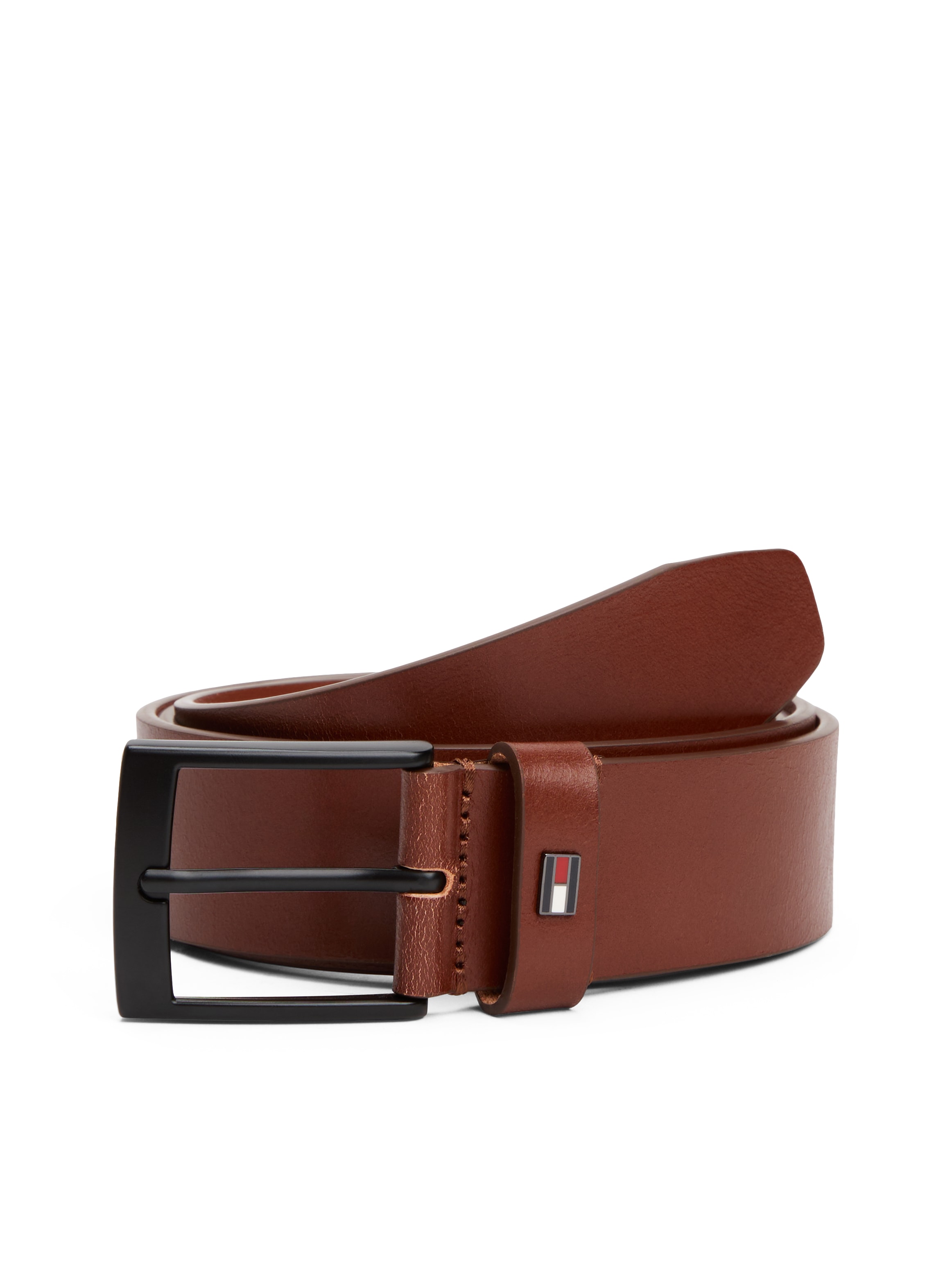 Tommy Hilfiger Ledergürtel "ADAN 3.5 EXT", Metalllogopatch, Einfachdornschn günstig online kaufen