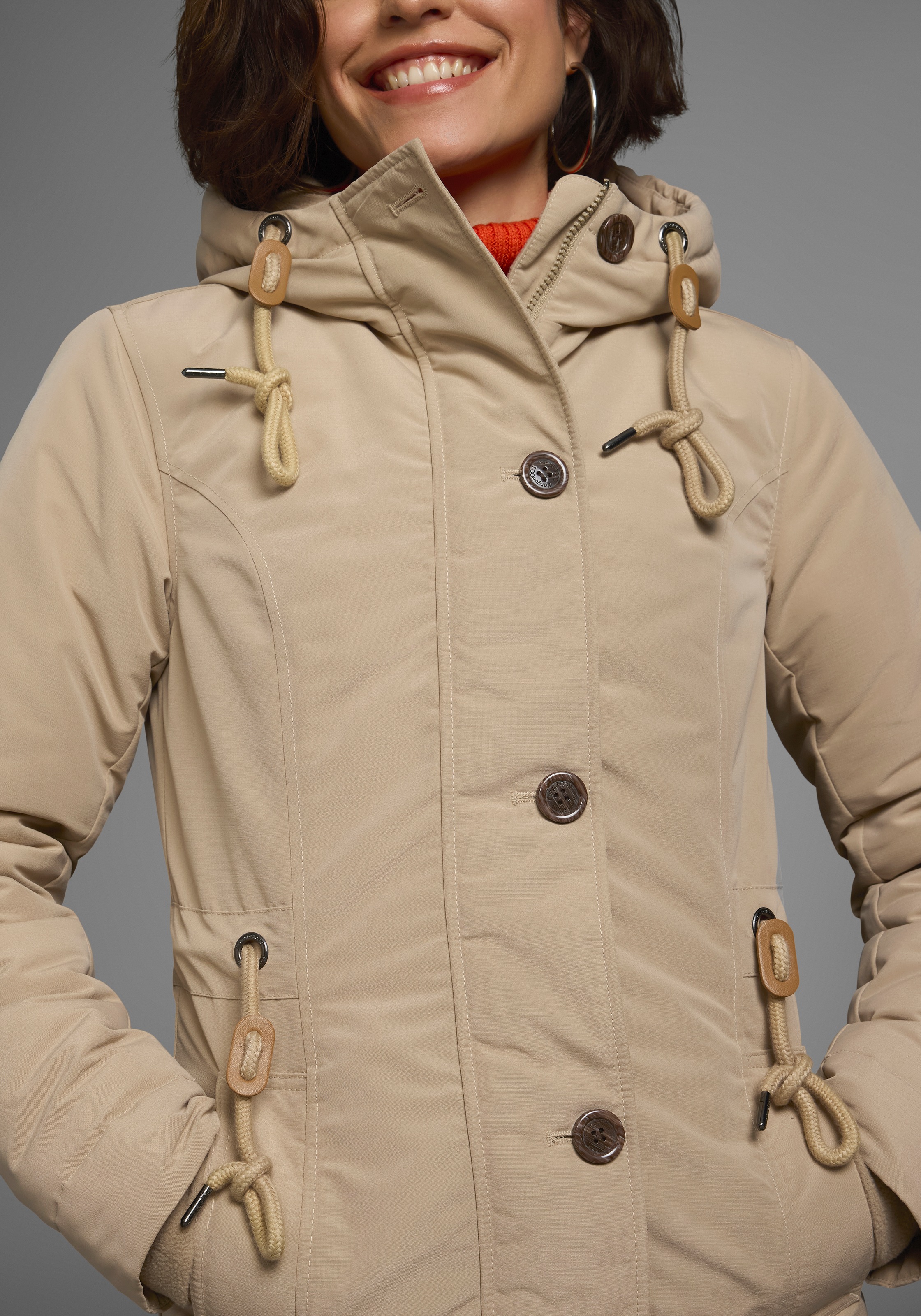 KangaROOS Winterjacke, mit Kapuze, für die kalte Jahreszeit, aus leichtem W günstig online kaufen