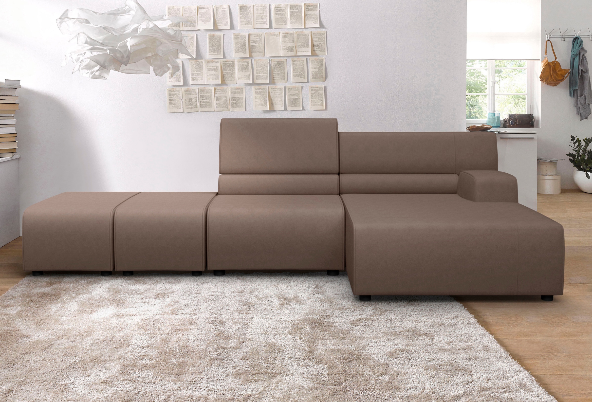 Egoitaliano Ecksofa "Babouche, Designsofa mit außergewöhnlichem Sitzkomfort zum Wohlfühlen"
