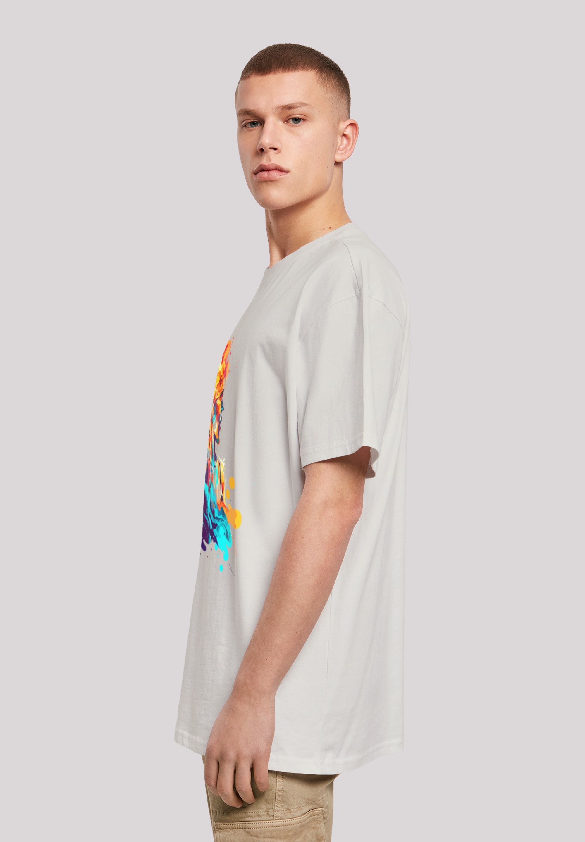 F4NT4STIC T-Shirt »Basketball Sport Player OVERSIZE TEE«, Print