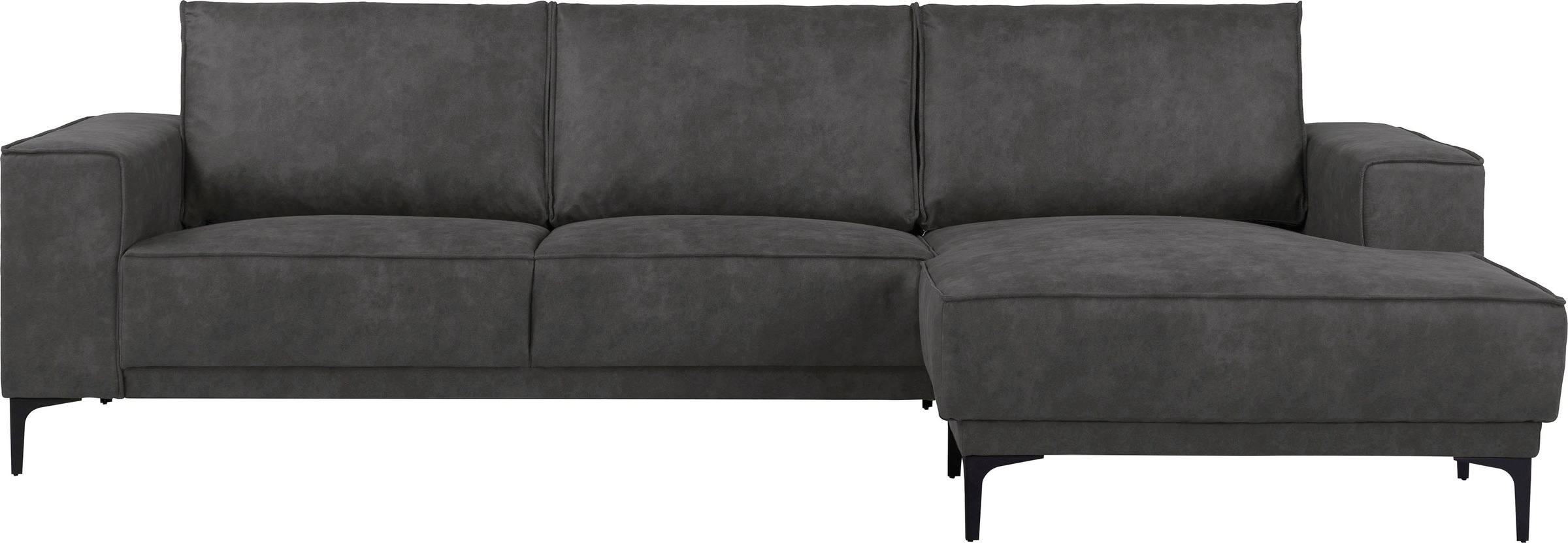 Places of Style Ecksofa "Polsterecke Oland, Struktur, Flachgewebe, Luxus-Mi günstig online kaufen