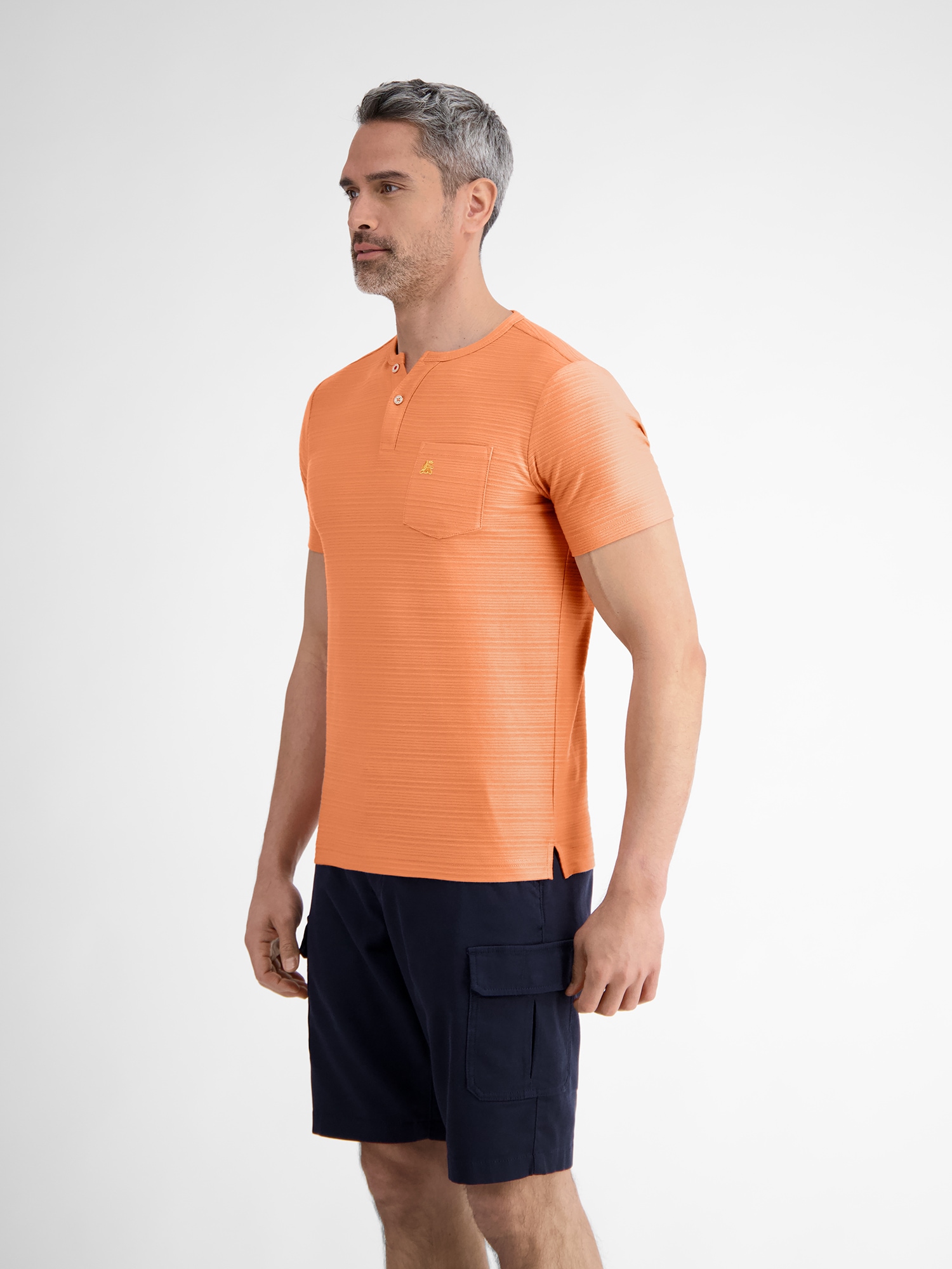 LERROS Henleyshirt »LERROS Serafino-Shirt, sommerlich-tonal gestreift«