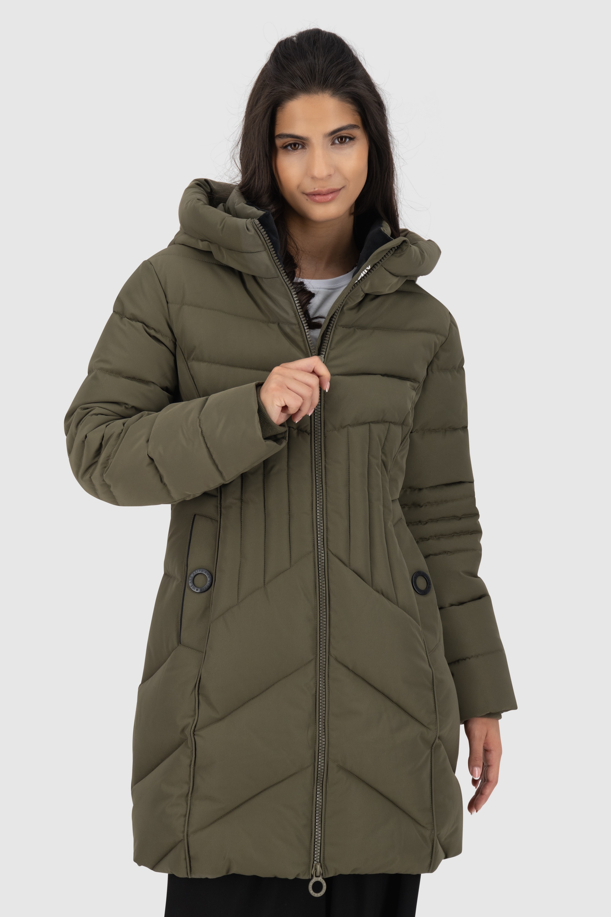 Alife & Kickin Winterjacke "Damen PriscillaAK A", mit Kapuze, Gefütterter k günstig online kaufen