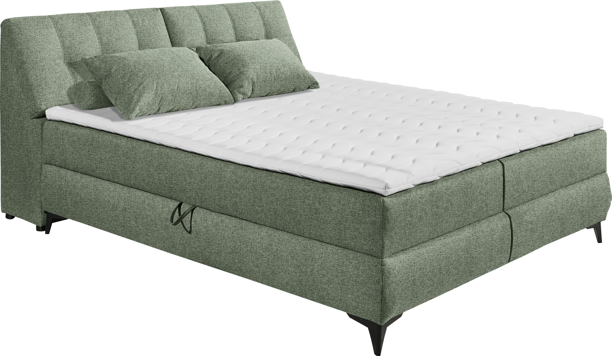 ED EXCITING DESIGN Boxbett "Atlantis", mit Bettkasten und Stauraum im Kopft günstig online kaufen