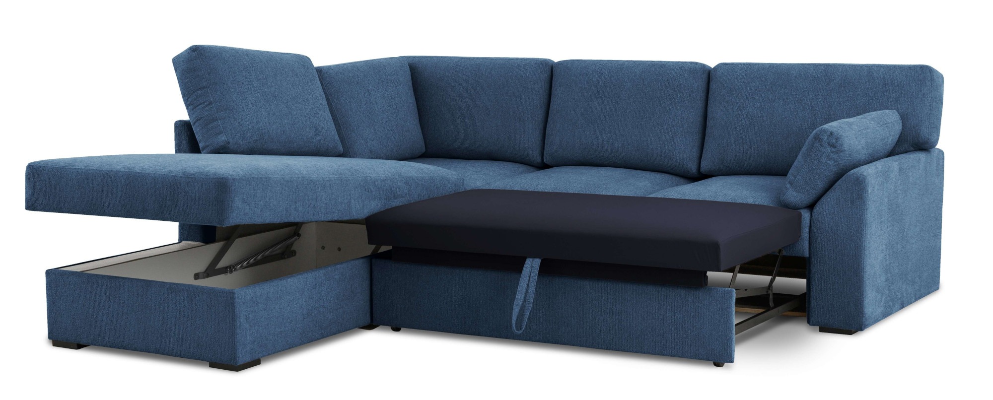Home affaire Ecksofa »Citry«, (304 St.), Breite 242 cm, Chenille, Bettfunktion, Bettkasten, L-Form
