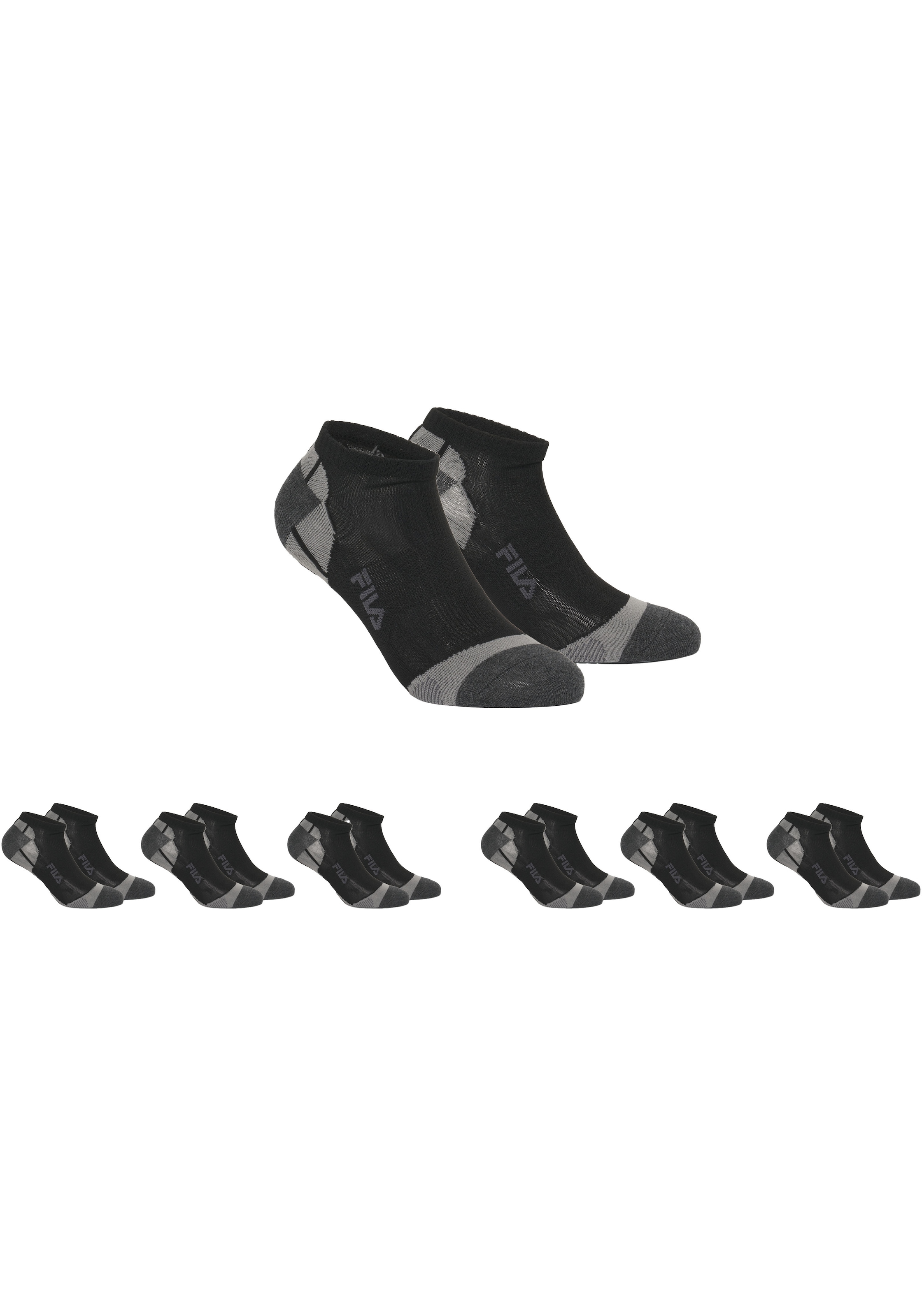 Fila Kurzsocken »UNISEX INVISIBLE MULTISPORT«, (6 Paar), mit Logo-Schriftzug