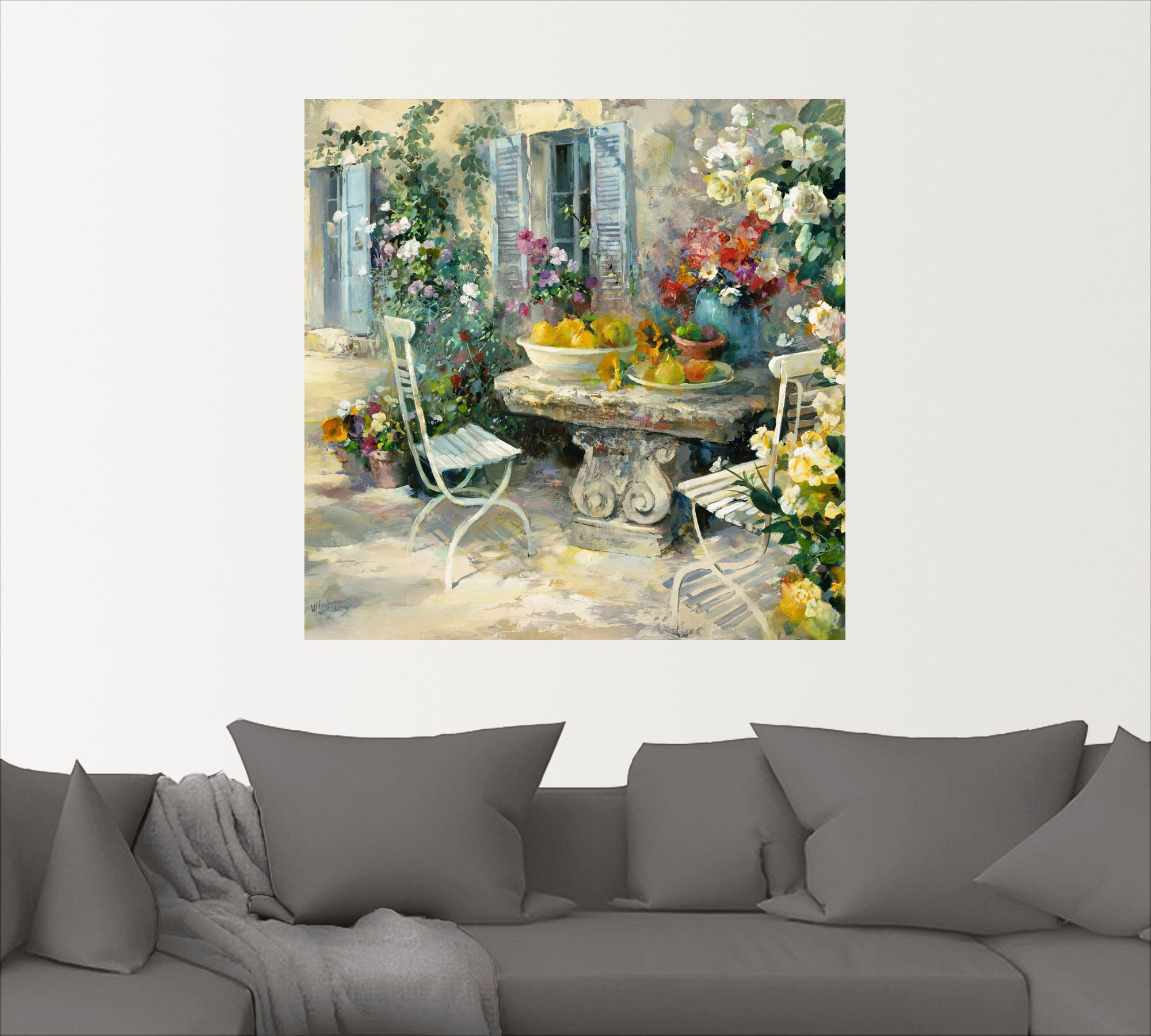 Artland Wandbild »Idyllischer Garten«, Garten, (1 St.), als Leinwandbild, Poster, Wandaufkleber in verschied. Größen