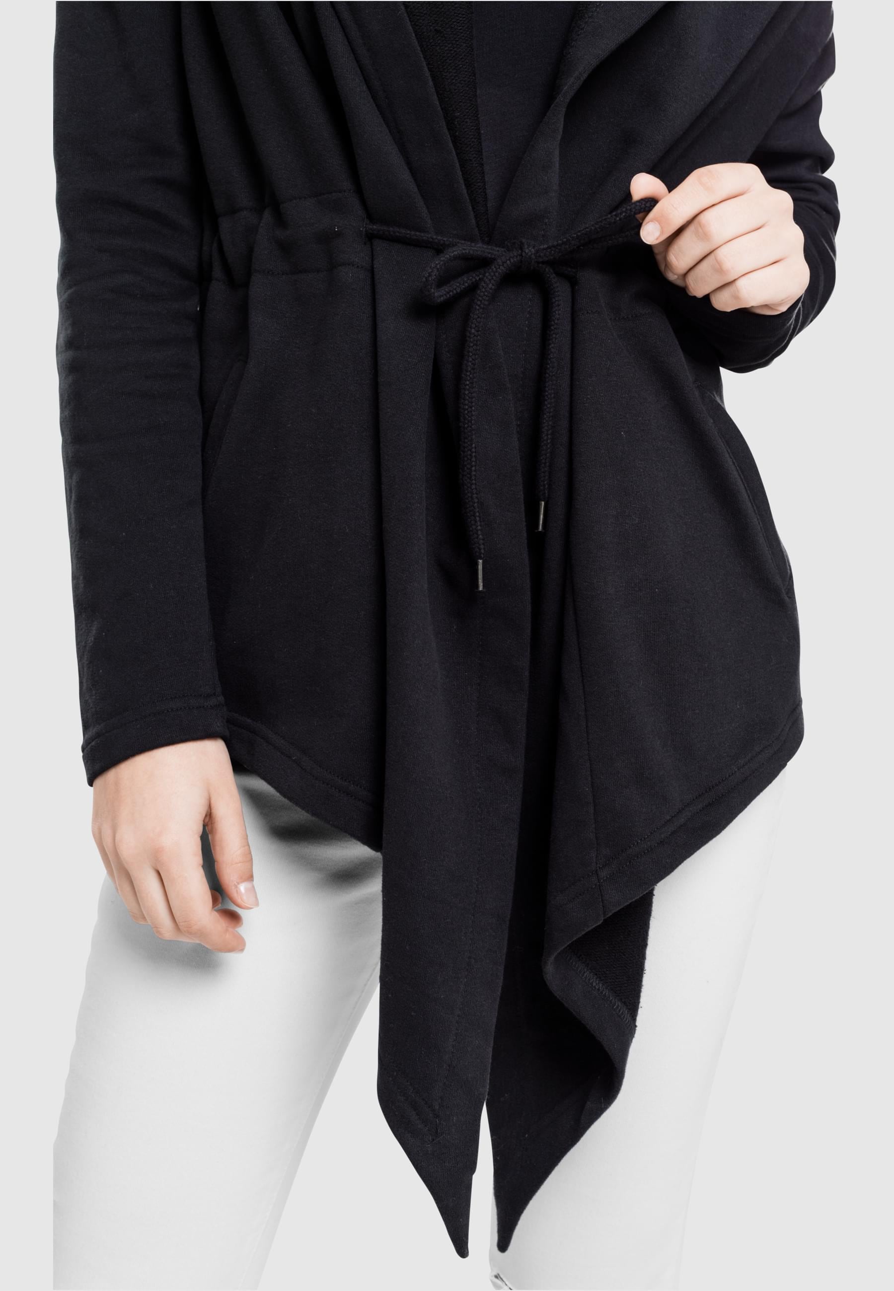 URBAN CLASSICS Strickjacke »Urban Classics Damen Ladies Hooded Sweat Cardigan«