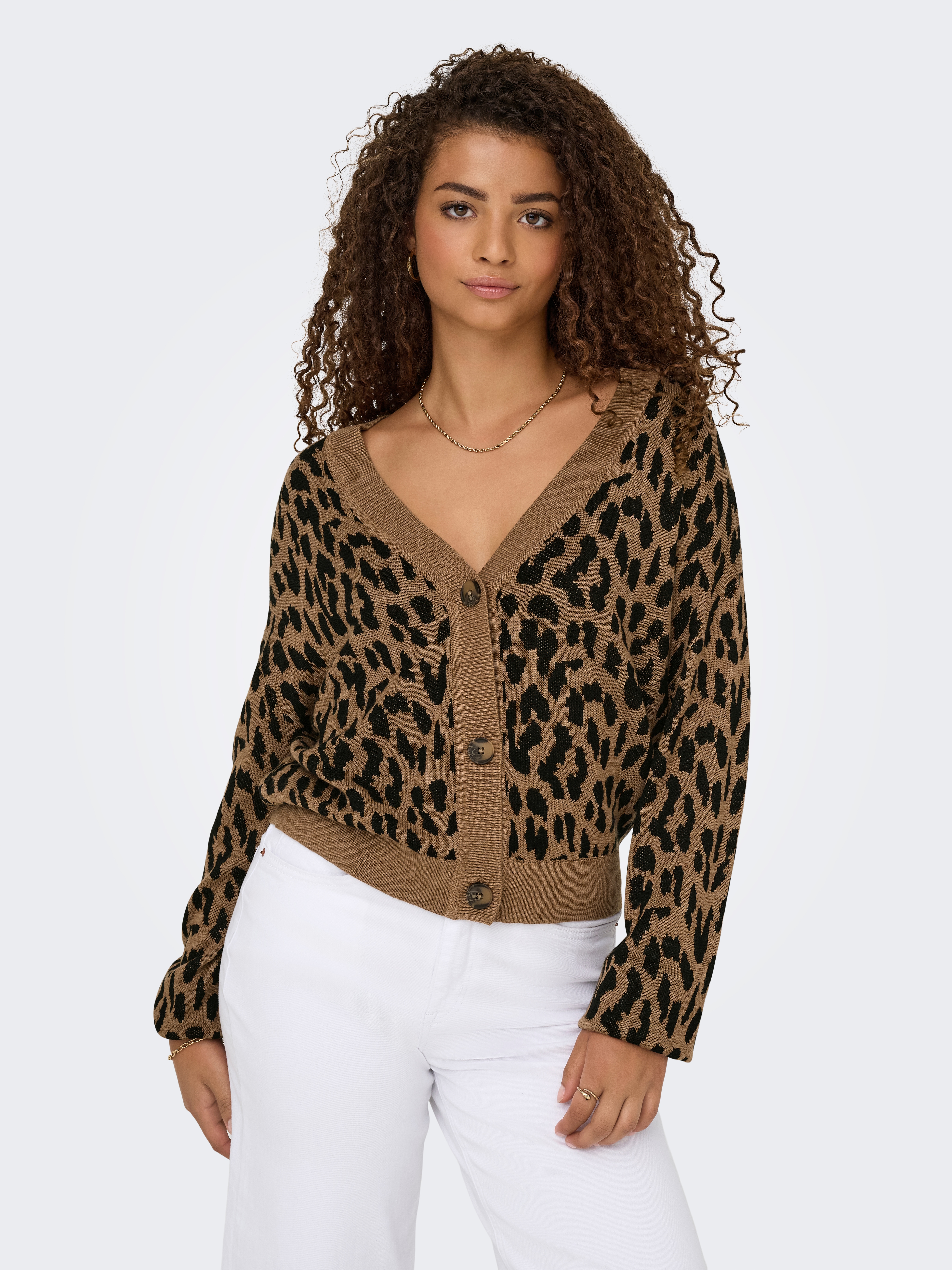 ONLY Strickjacke "ONLVIENNA LS JQ LEO CARDIGAN CS KNT" Viskosemischung, regular fit