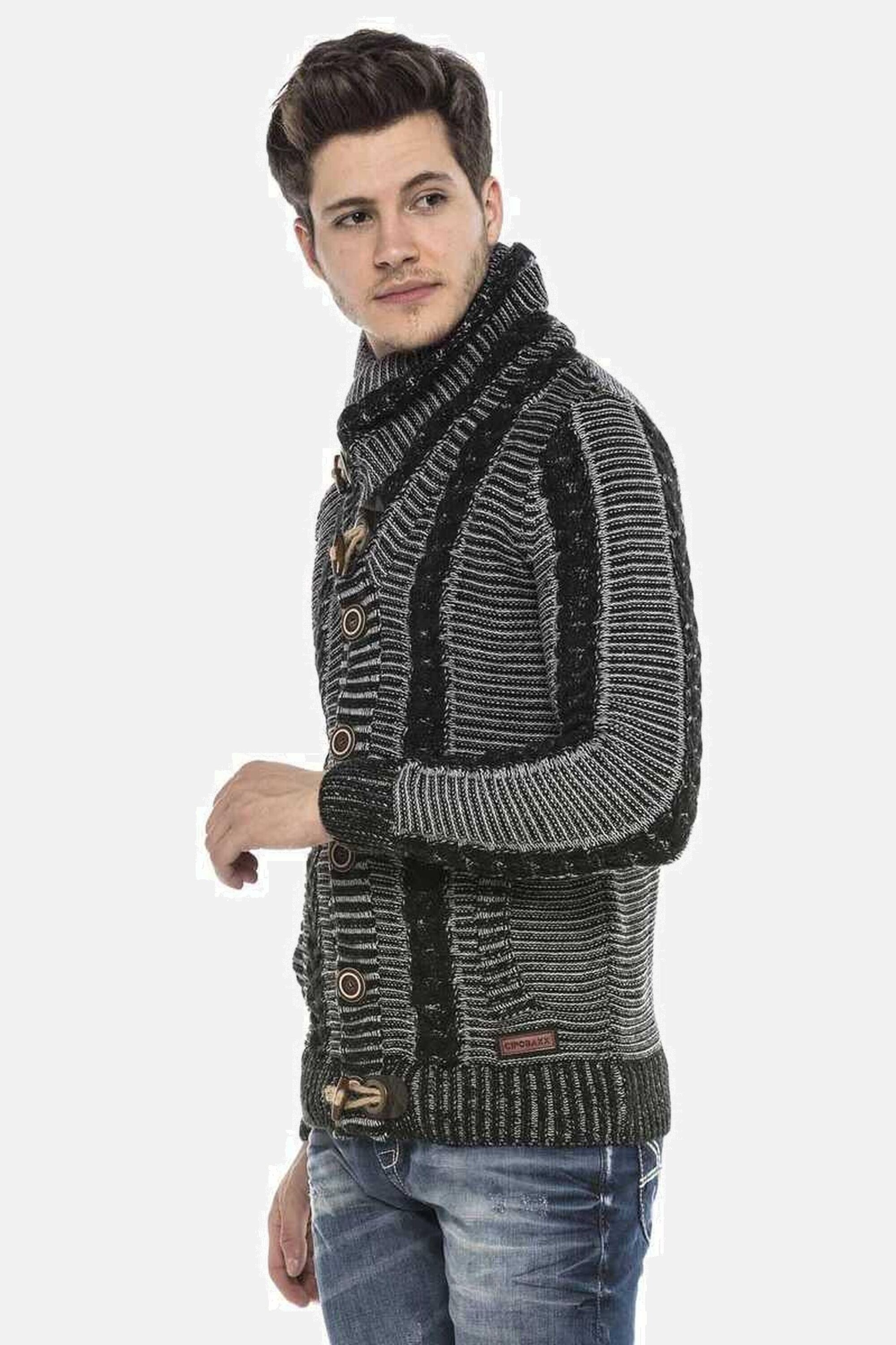 Cipo & Baxx Cardigan »Strickjacke«, mit Knopfleiste, CP215