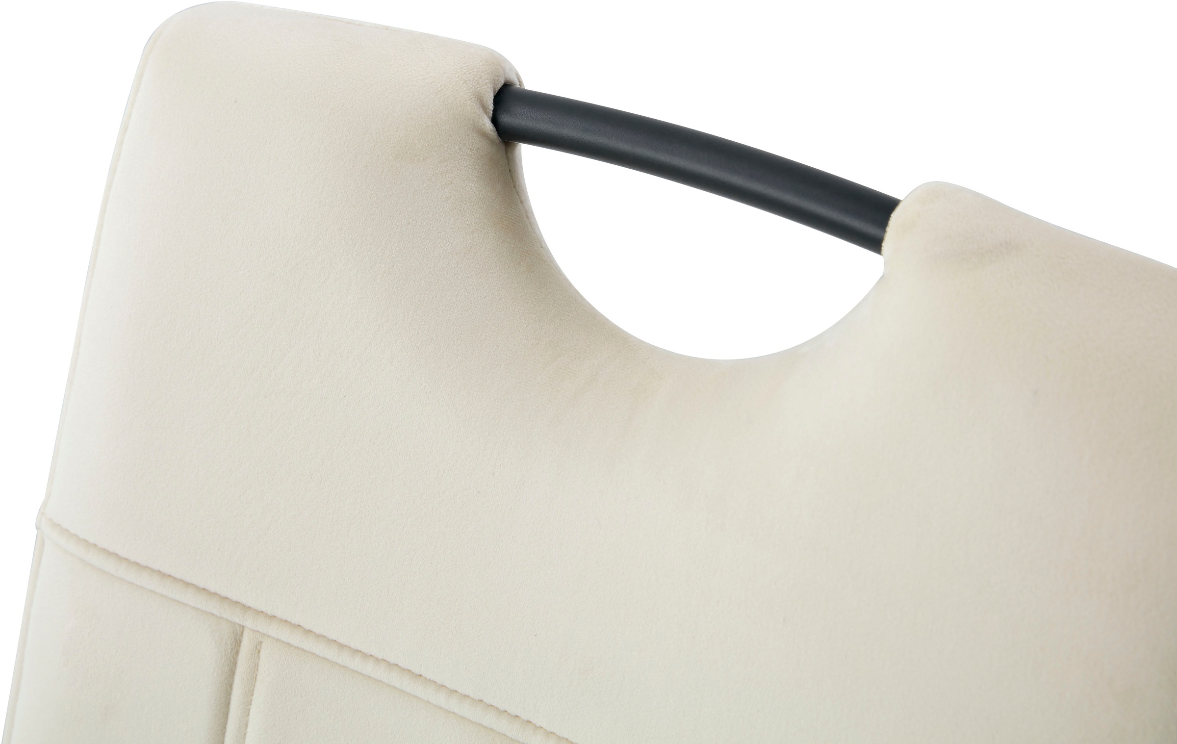 Home affaire Esszimmerstuhl »BRANDON, 2er Set, mit Metallgestell in matt schwarz« (Set) 2 Stk.in verschiedenen Farben, Belsatbarkeit pro Stuhl 120 kg