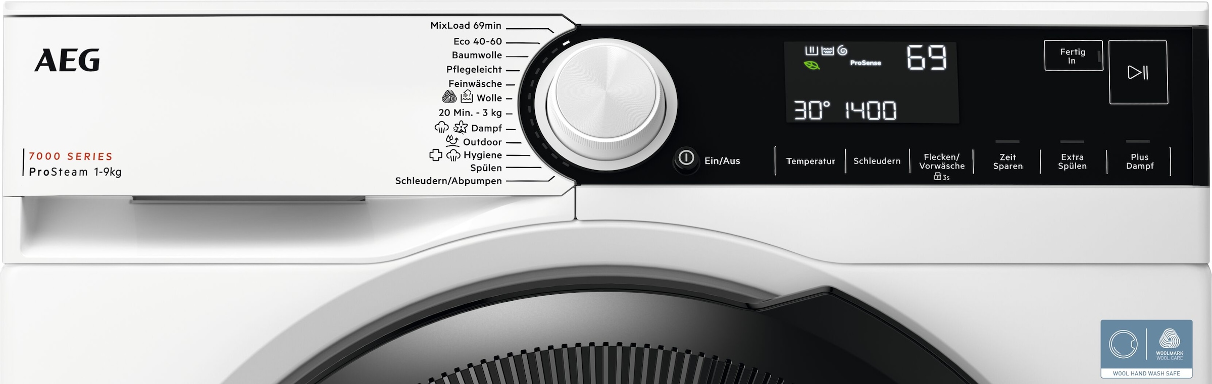 AEG Waschmaschine 7000 ProSteam® »LR7GA49FL«, 9 kg, 1400 U/min, AEG-Schontrommel: Behutsamer Umgang mit deinen Textilien