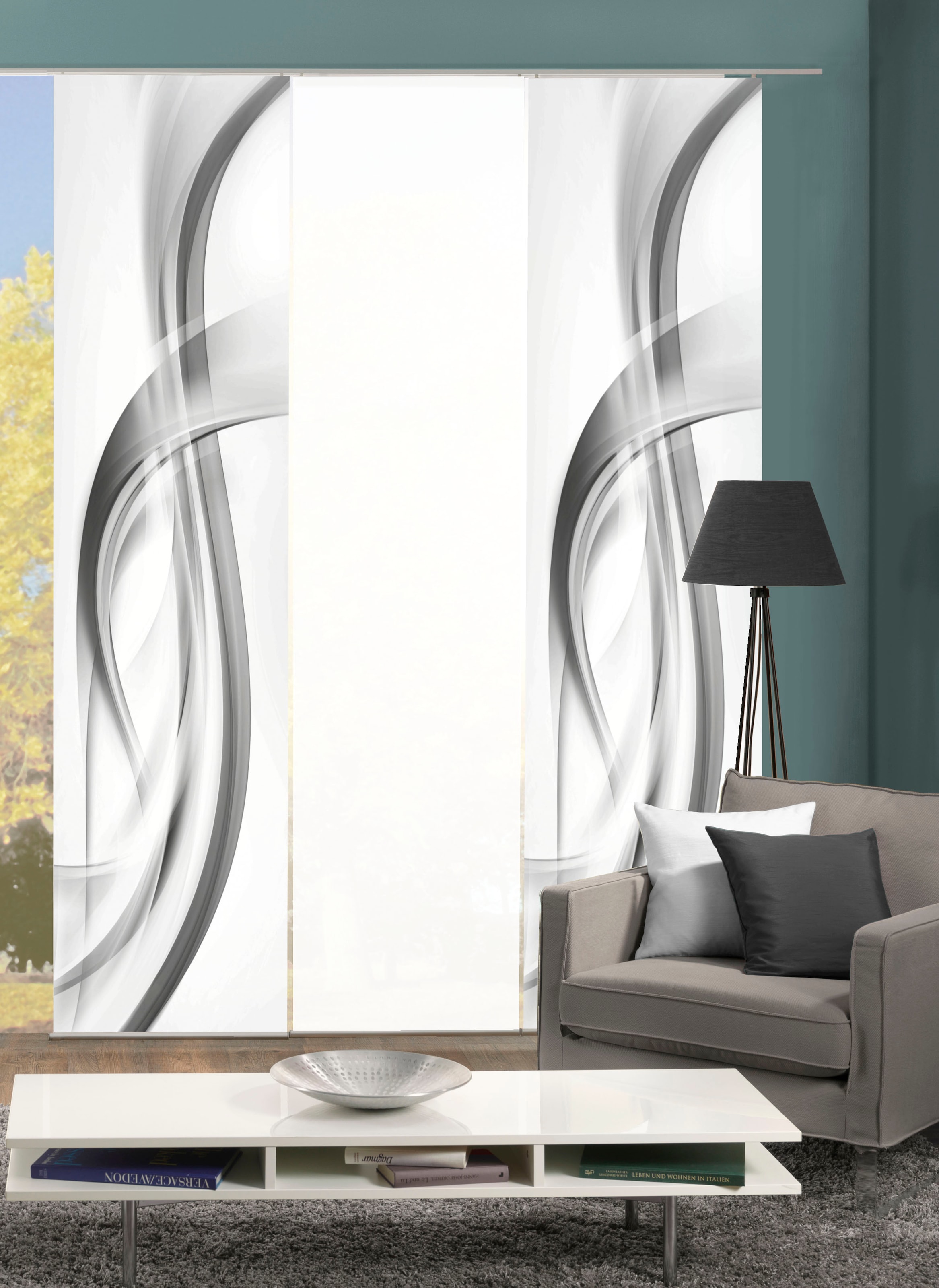 HOME WOHNIDEEN Türvorhang »CORAZON«, (1 St.), Tür-und Fensterbehang,  Batist, bestickt online kaufen