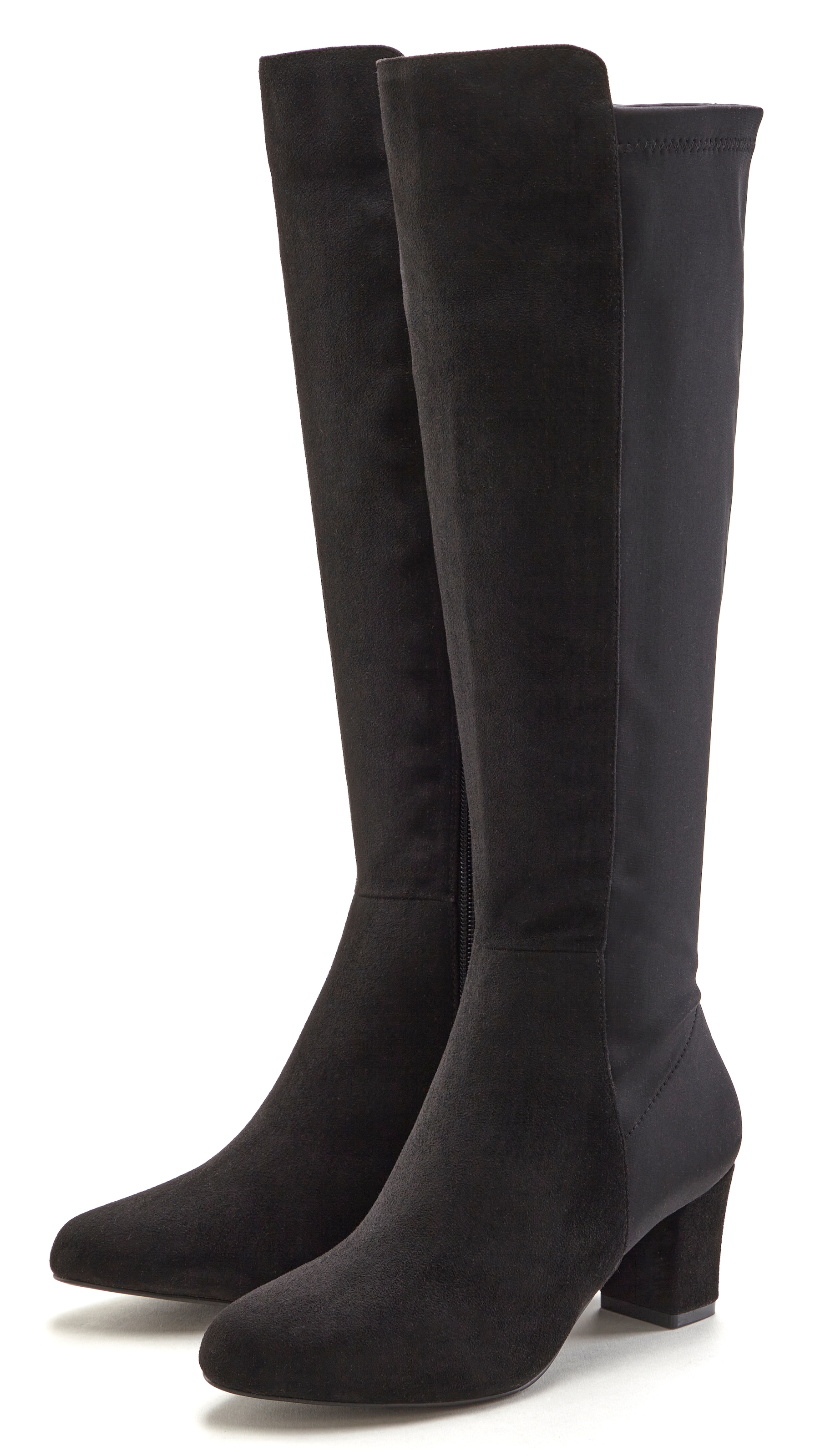 LASCANA Stiefel, mit Stretcheinsatz und Langschaft, Stiefelette, Langer Sti günstig online kaufen