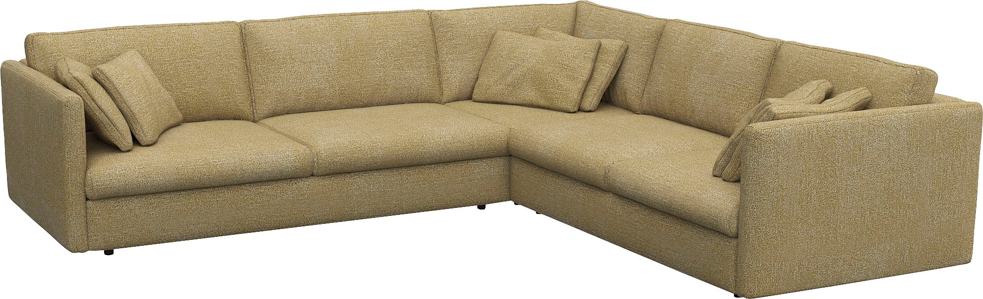 FLEXLUX Ecksofa »Lovane, elegant und zeitlos, bequem, L-Form«, Weich & anschmiegsam, große Sitztiefe auf Kaltschaum, Dekokissen inkl.