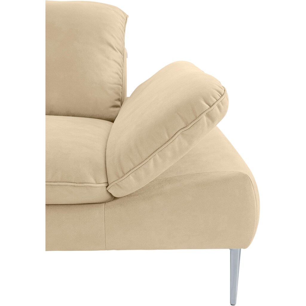 W.SCHILLIG Ecksofa »enjoy&MORE«, mit Sitztiefenverstellung, Füße silber matt, Breite 310 cm