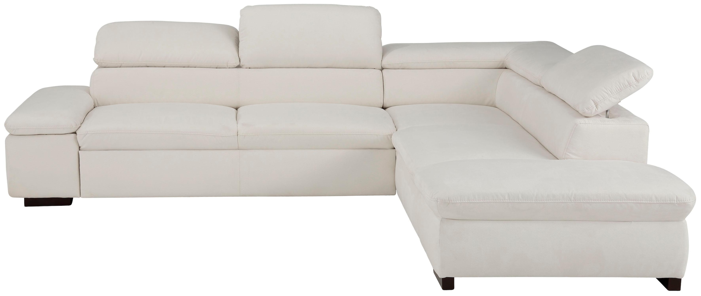 OTTO home Ecksofa "Alberto L-Form" mit Kopfteilverstellung, wahlweise mit Schlaffunktion