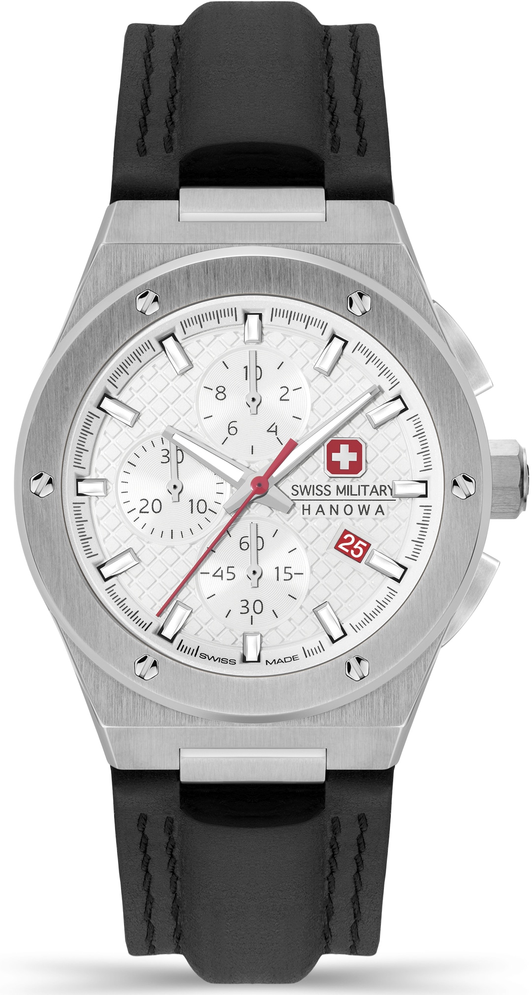 Swiss Military Hanowa Chronograph »SIDEWINDER CHRONO, SMWGC2101701«, Quarzuhr, Armbanduhr, Herren, Schweizer Uhr, Swiss Made, Stoppfunktion