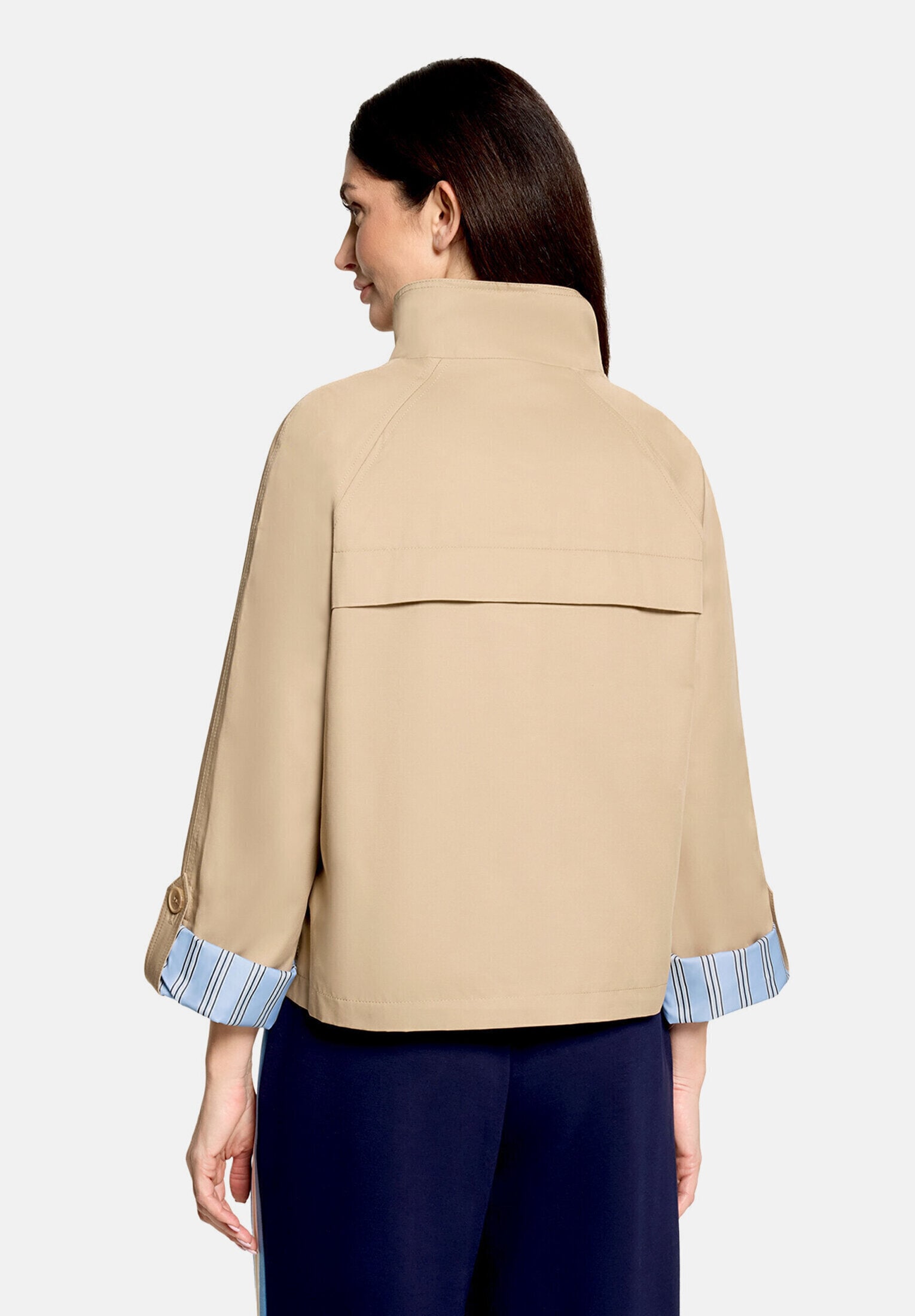 Cartoon Canvasjacke »Damen mit aufgesetzten Taschen«