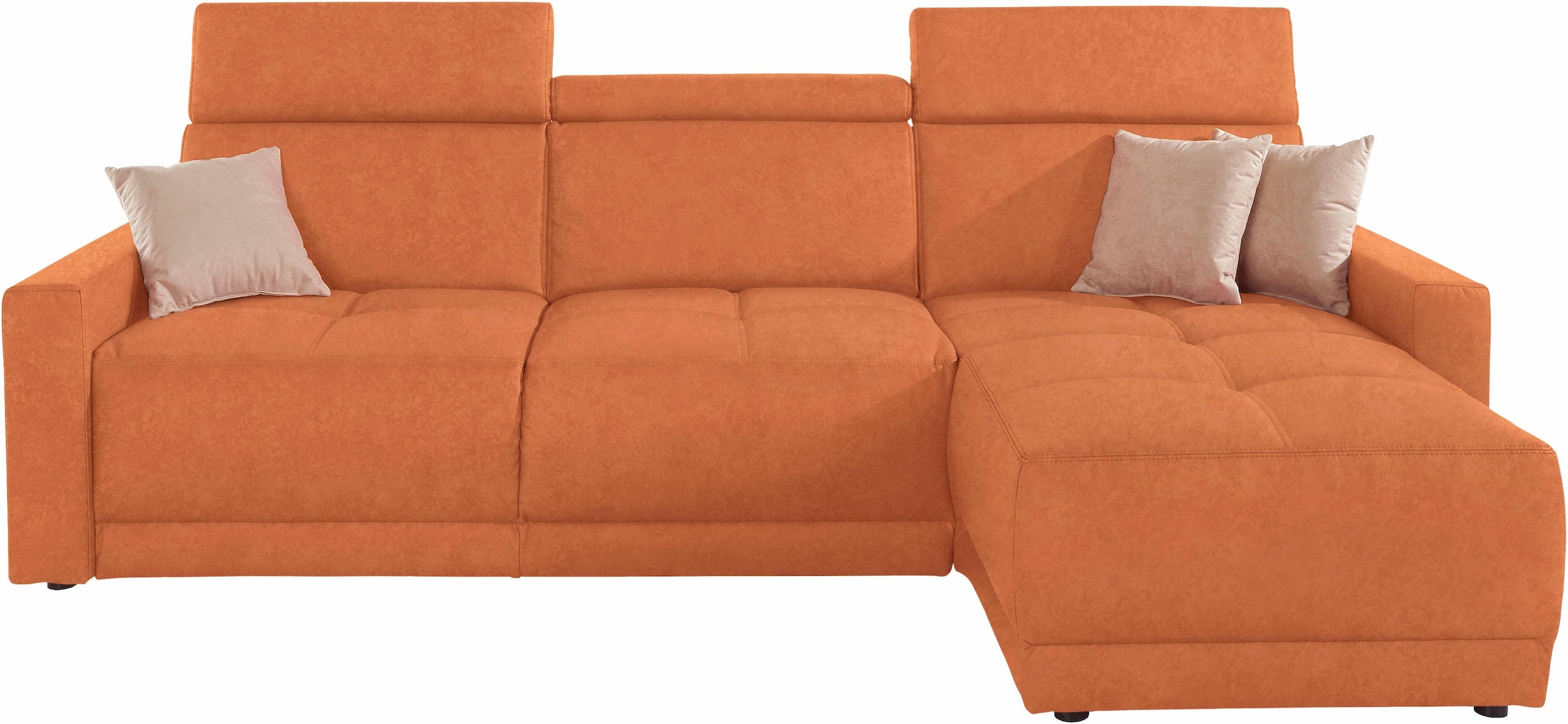 DOMO collection Ecksofa "Ava mit moderner Sitzheftung & toller Doppelnaht, günstig online kaufen