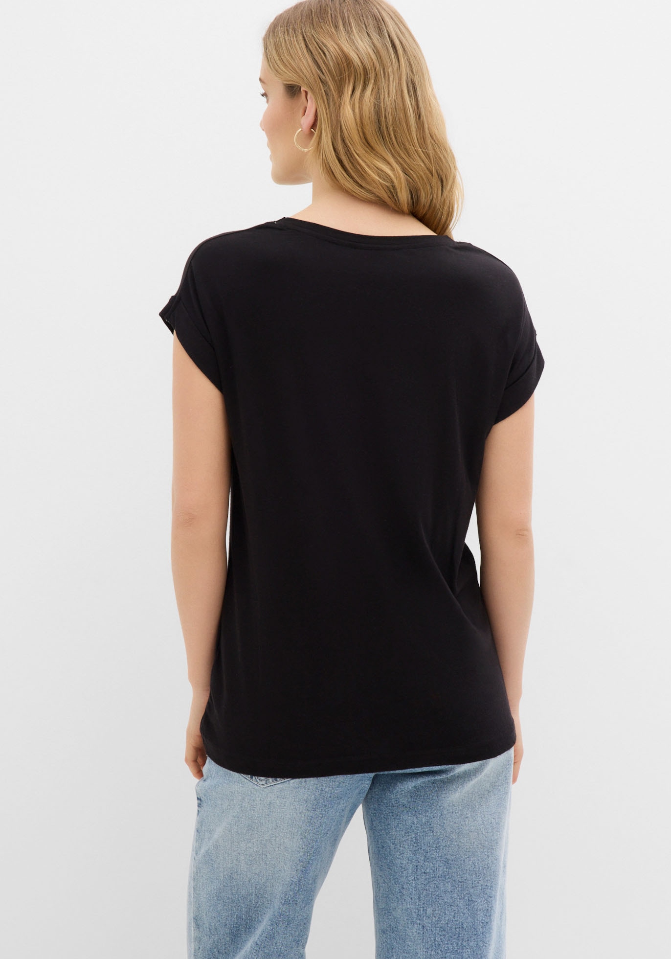 bonprix T-Shirt »T-Shirt bedruckt« leicht taillierter Schnitt, Regular fit, mit witzigem Frontdruck