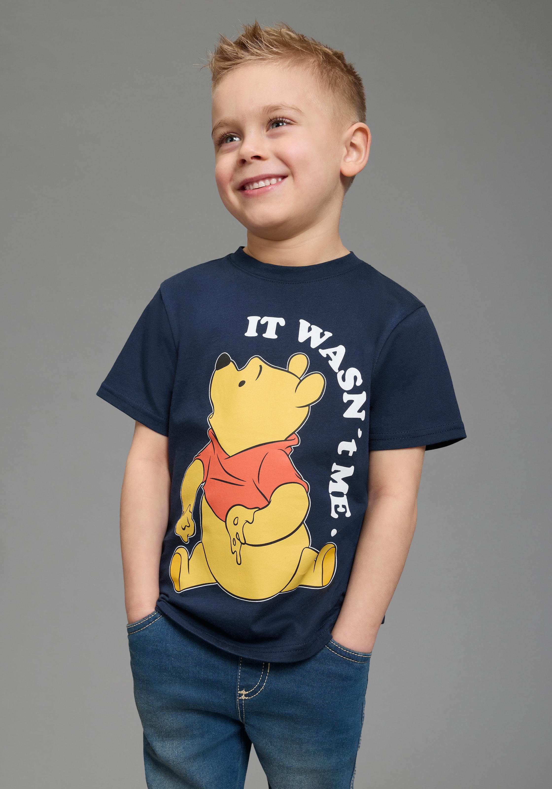 KIDSWORLD T-Shirt "WINNIE Pooh: it wasnt me - Disney Shirt" normale Schnittform, Kurzarm, bedruckte Optik, aus Baumwolle
