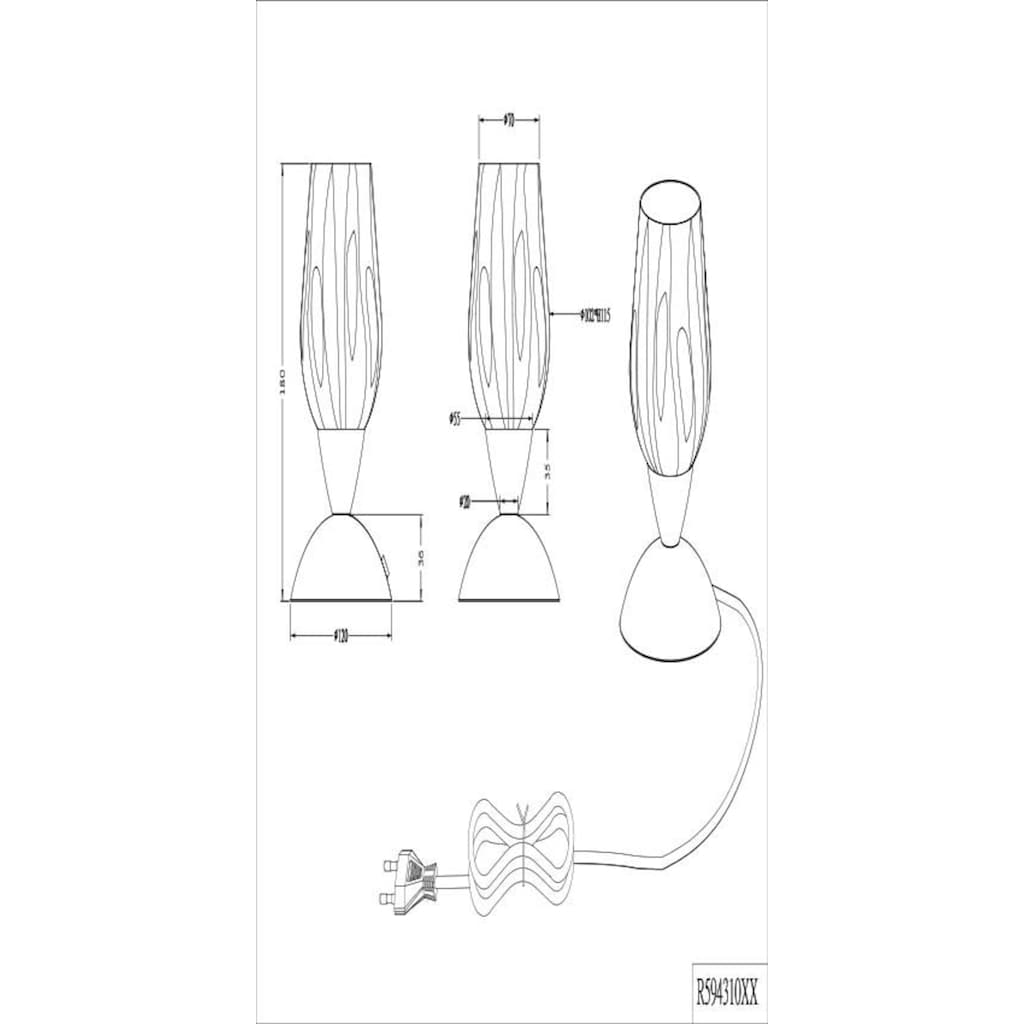 TRIO Leuchten Schreibtischlampe »Cup«, 1 flammig-flammig