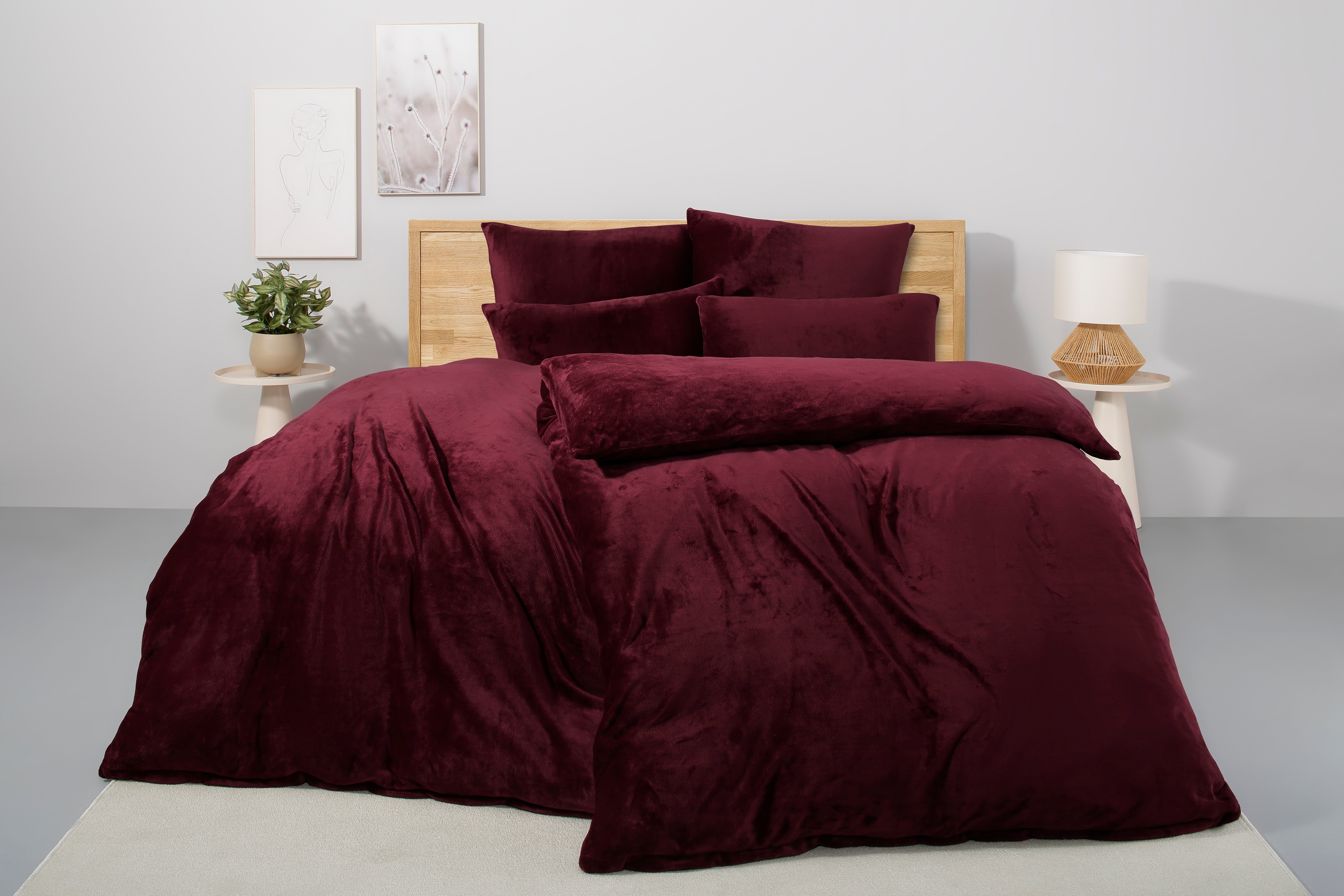 OTTO home Bettwäsche "Desner3, besonders weich im Griff, Cashmere-Touch" 3 Bettwäsche mit Reißverschluss