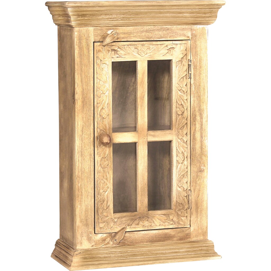 SIT Hängeschrank, Mit Holzschnitzereien