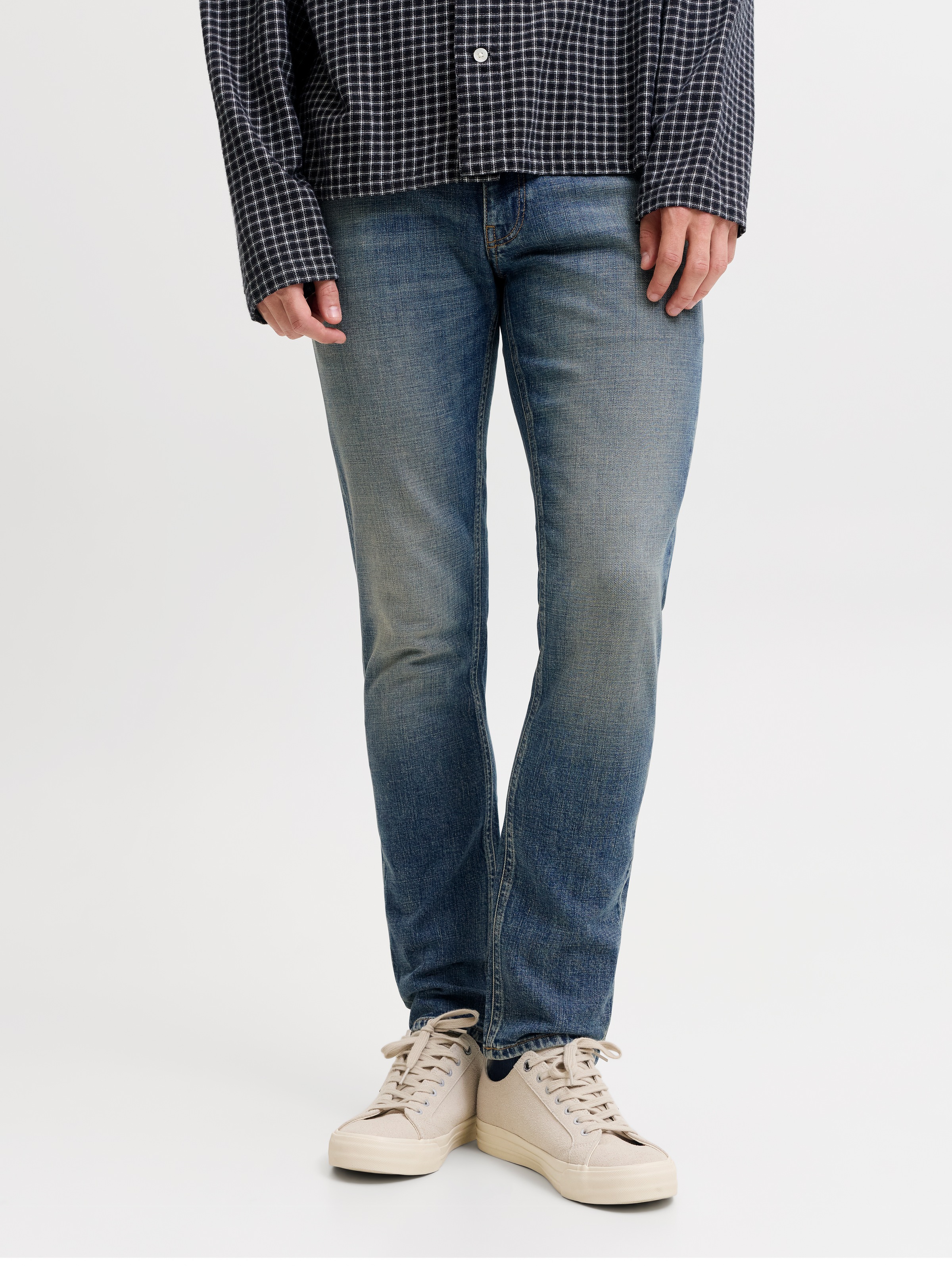 Jack & Jones Slim-fit-Jeans "JJIGLENN JJDYLAN SBD 159 SN" Baumwollmischung, slim fit