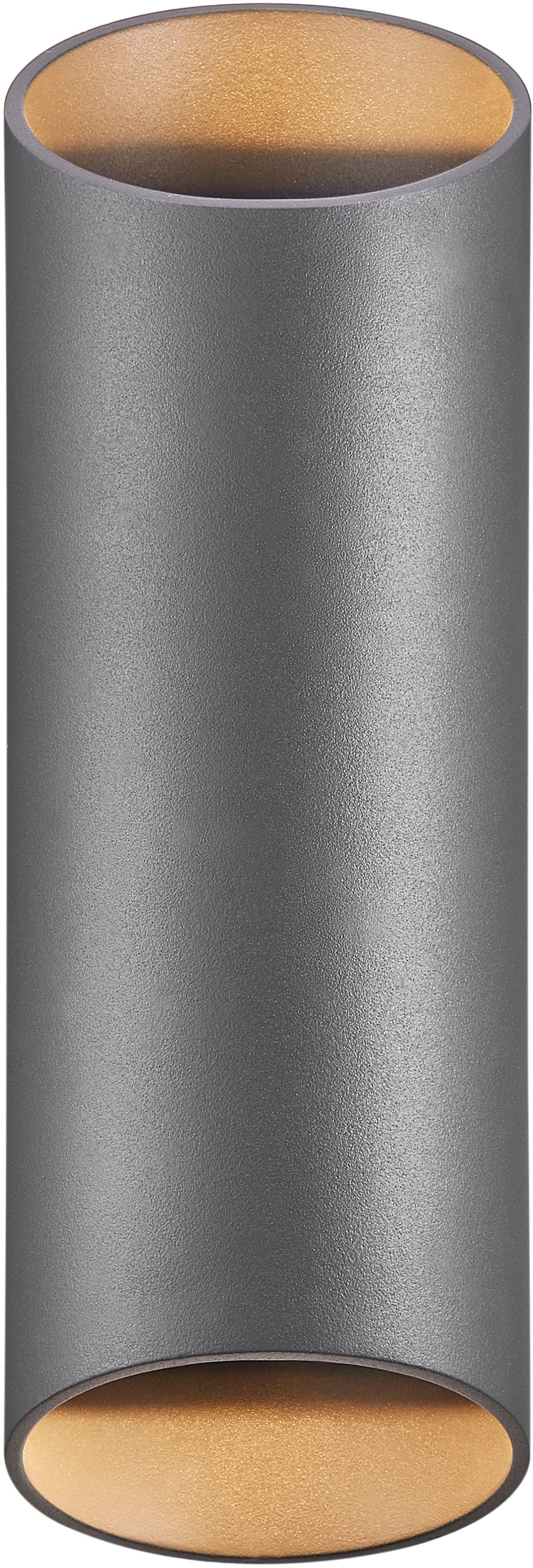 Nordlux Außen-Wandleuchte »Nico Round«, Leuchtmittel GU10 | ohne Leuchtmittel, Leuchtet sowohl nach oben als auch nach unten, Aluminium-Gehäuse