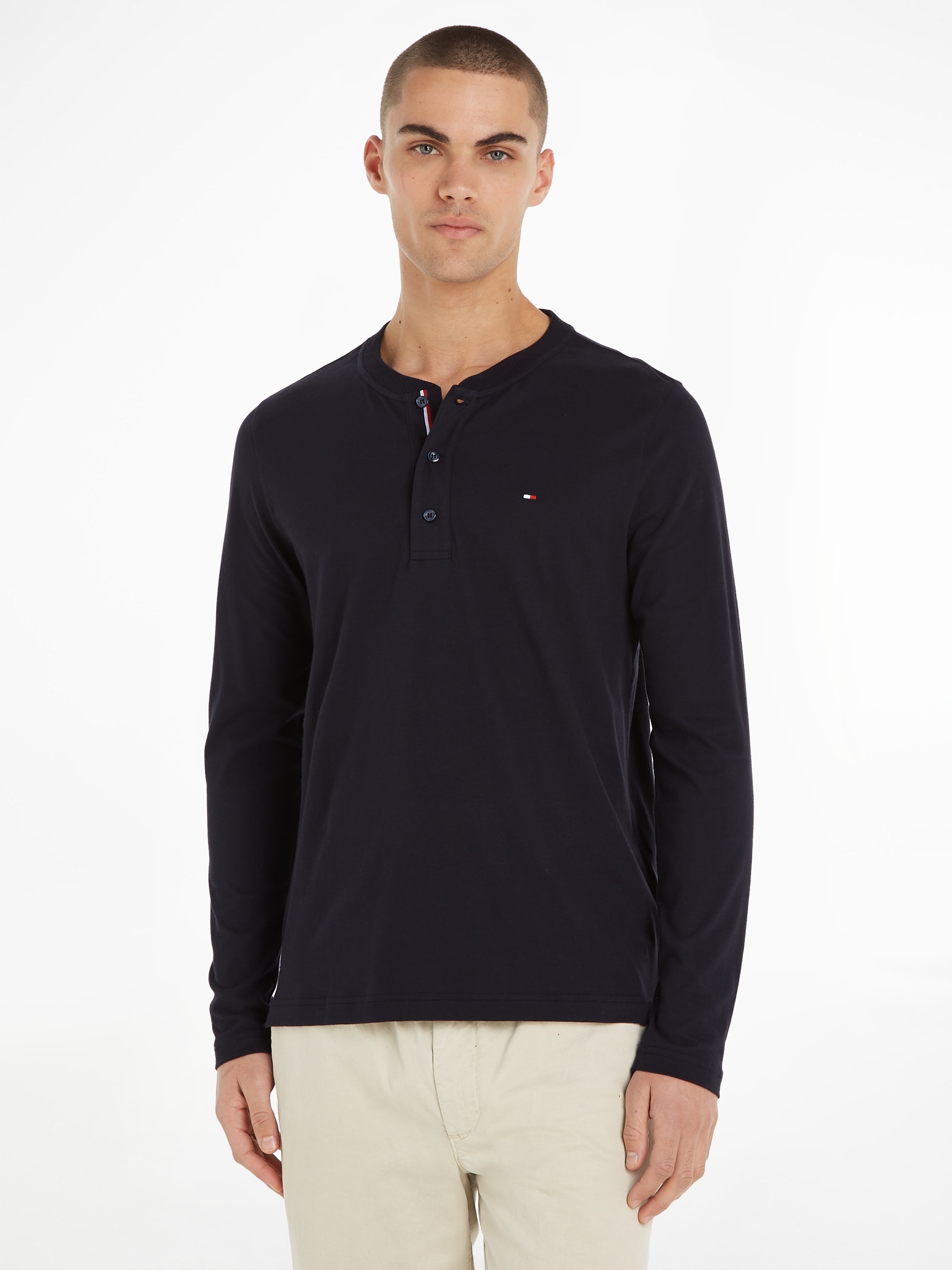 Tommy Hilfiger Langarmshirt "HENLEY LS TEE" günstig online kaufen