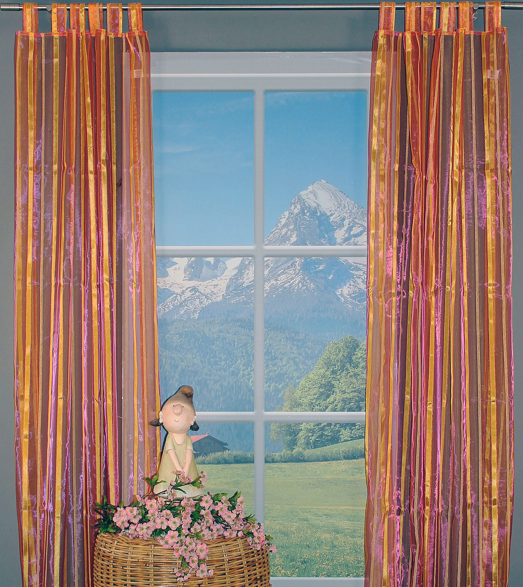 HOSSNER - ART OF HOME DECO Gardine "Seebensee" Schlaufen 1 Stk. tlg. Schlau günstig online kaufen