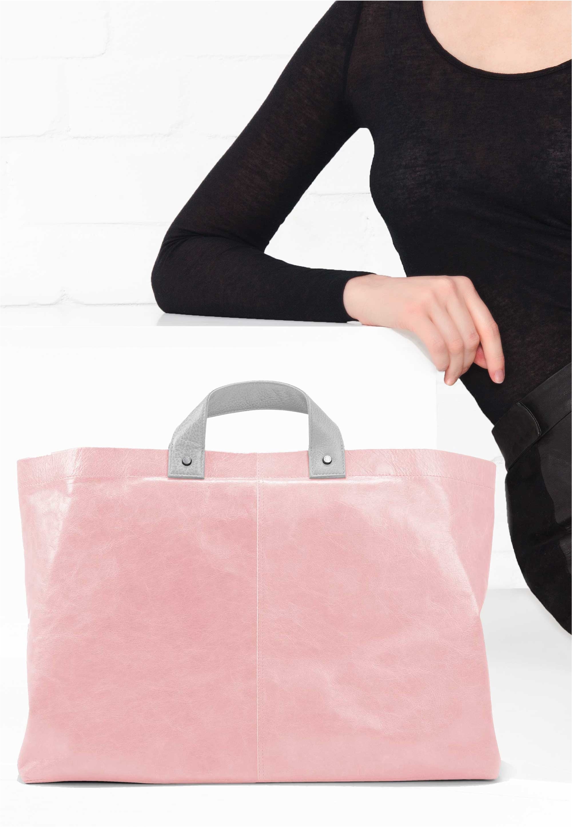 GRETCHEN Schultertasche »All In Midi Shopper« aus italienischem Kalbsleder