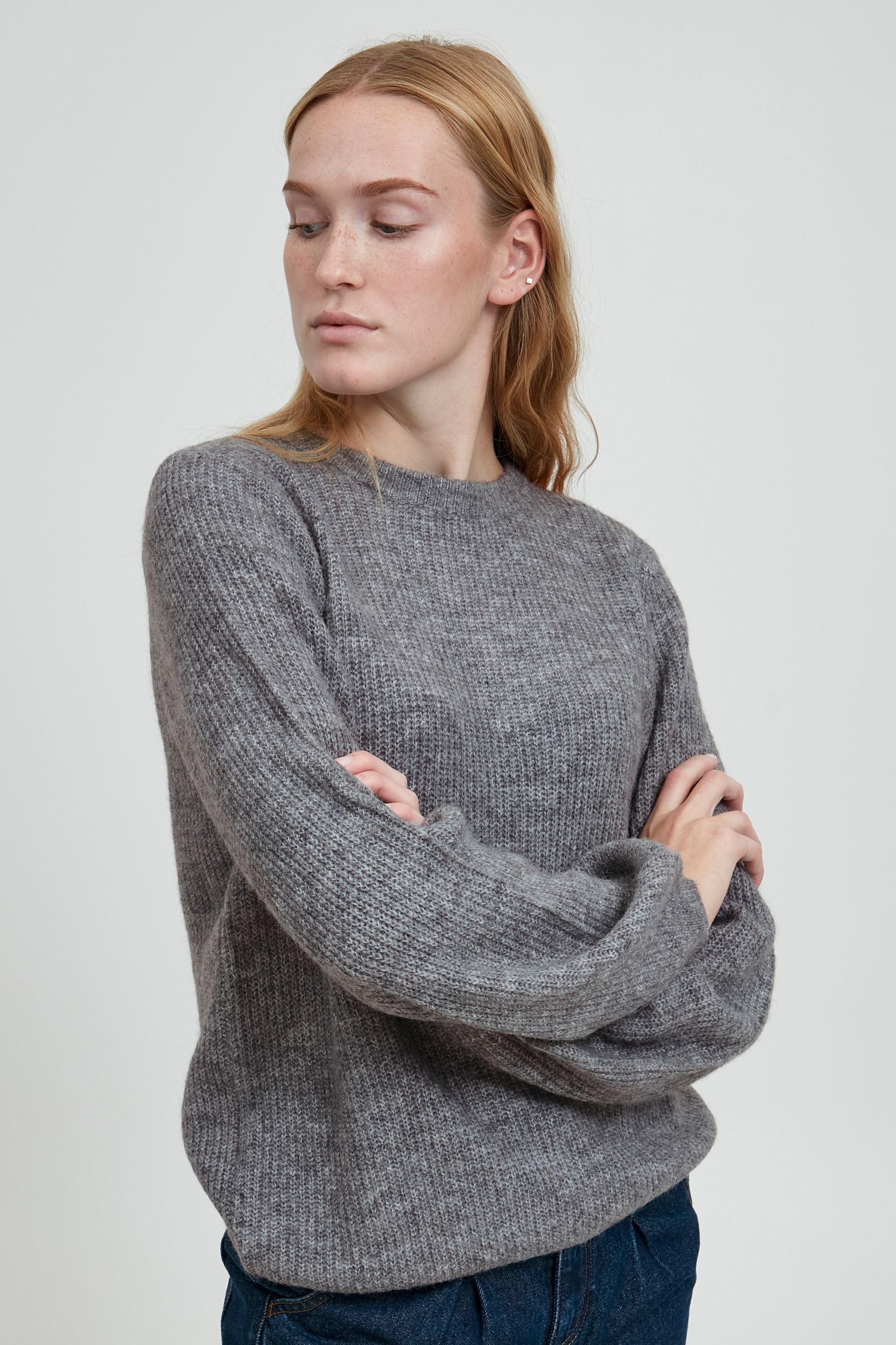 b.young Strickpullover BYMONALISE JUMPER - 20810774 Strickpullover mit Ball günstig online kaufen