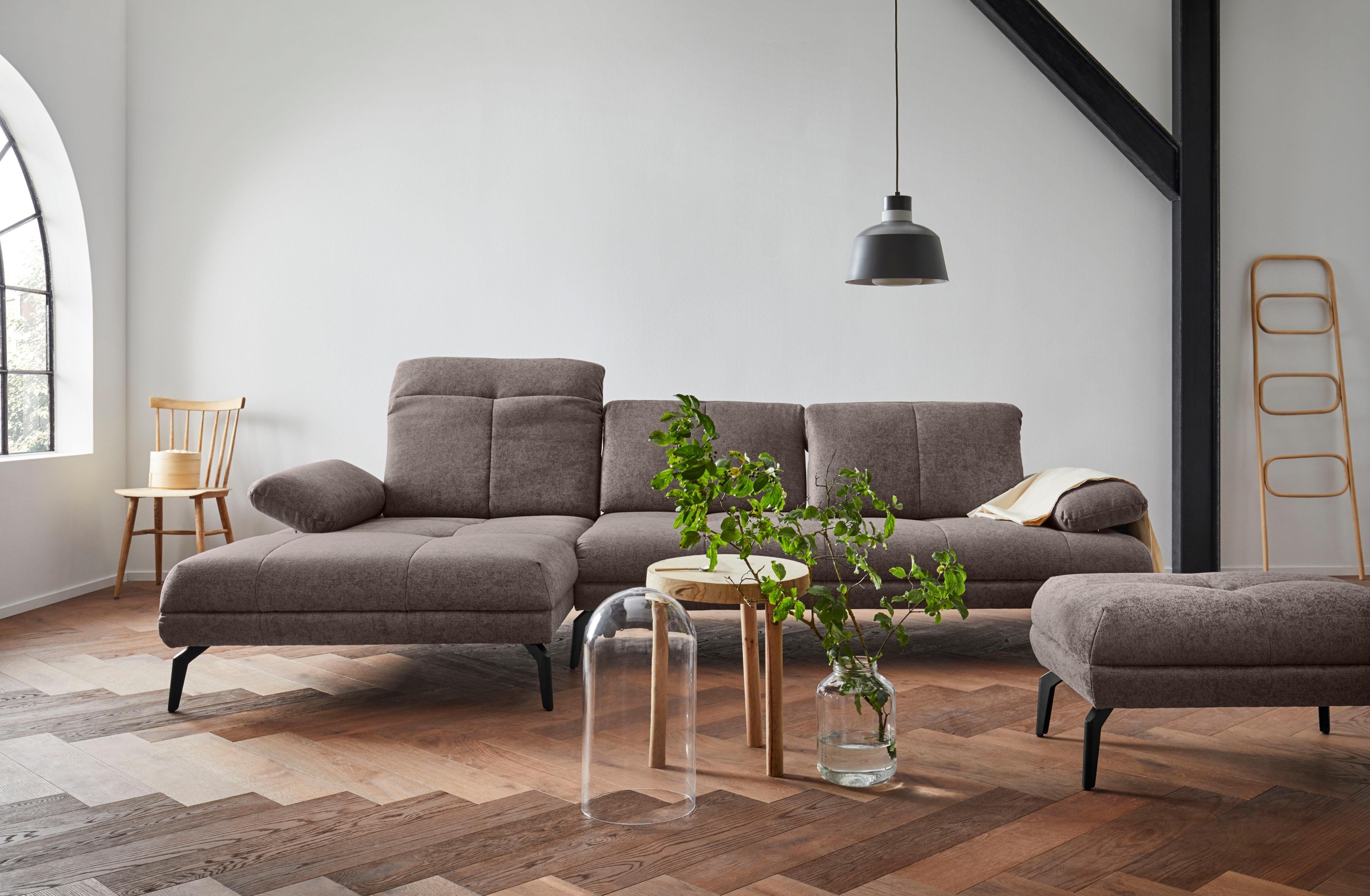 andas Ecksofa »Stenlille L-Form«, incl. Sitztiefen-, Kopfteil- und Armteilverstellung